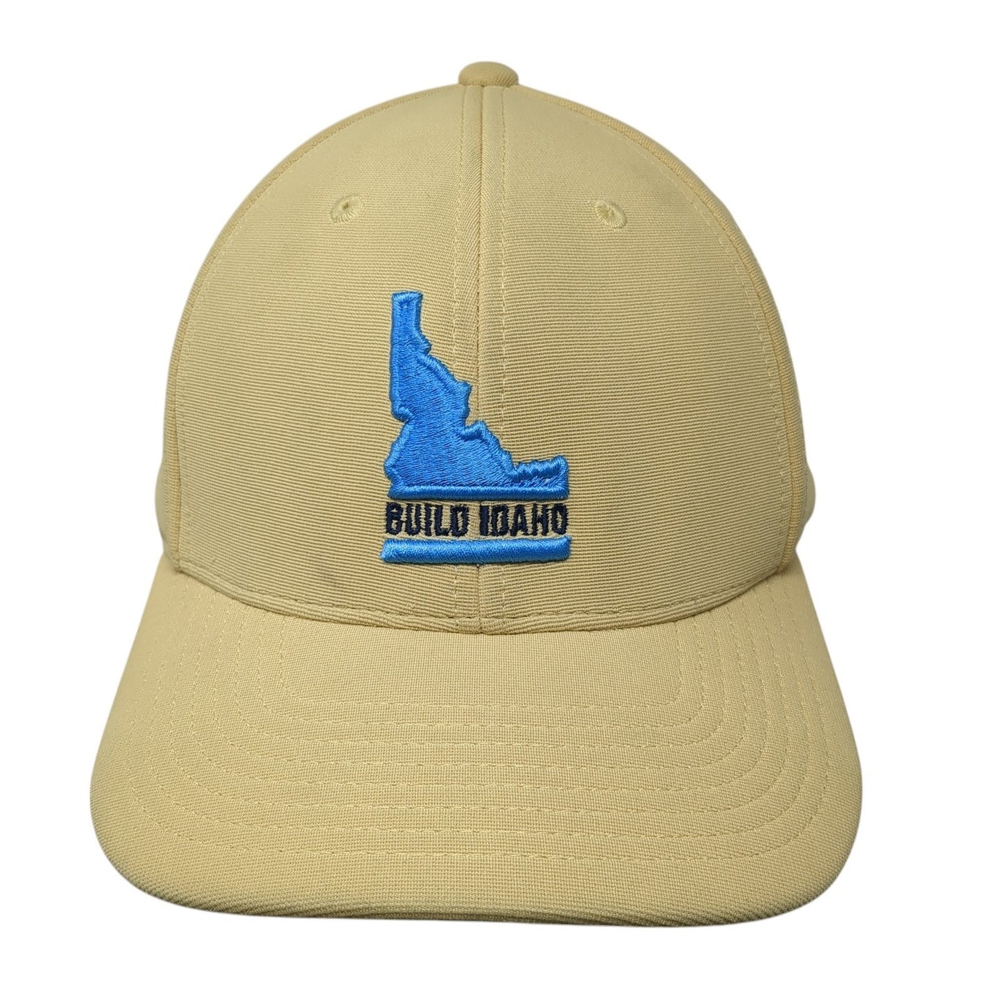 Build Idaho Fathom Realty Fitted Hat Yellow 8 Pacific Headwear Performance