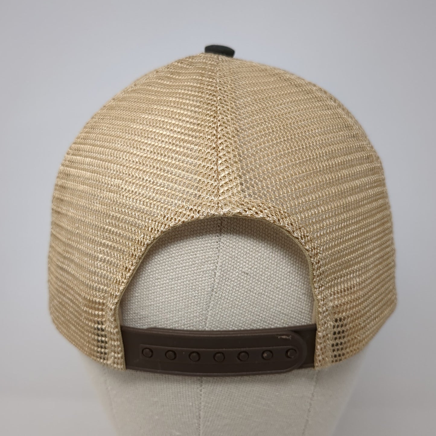Hook Horn Leather Patch Snapback Trucker Hat Multi One Size Mesh Back