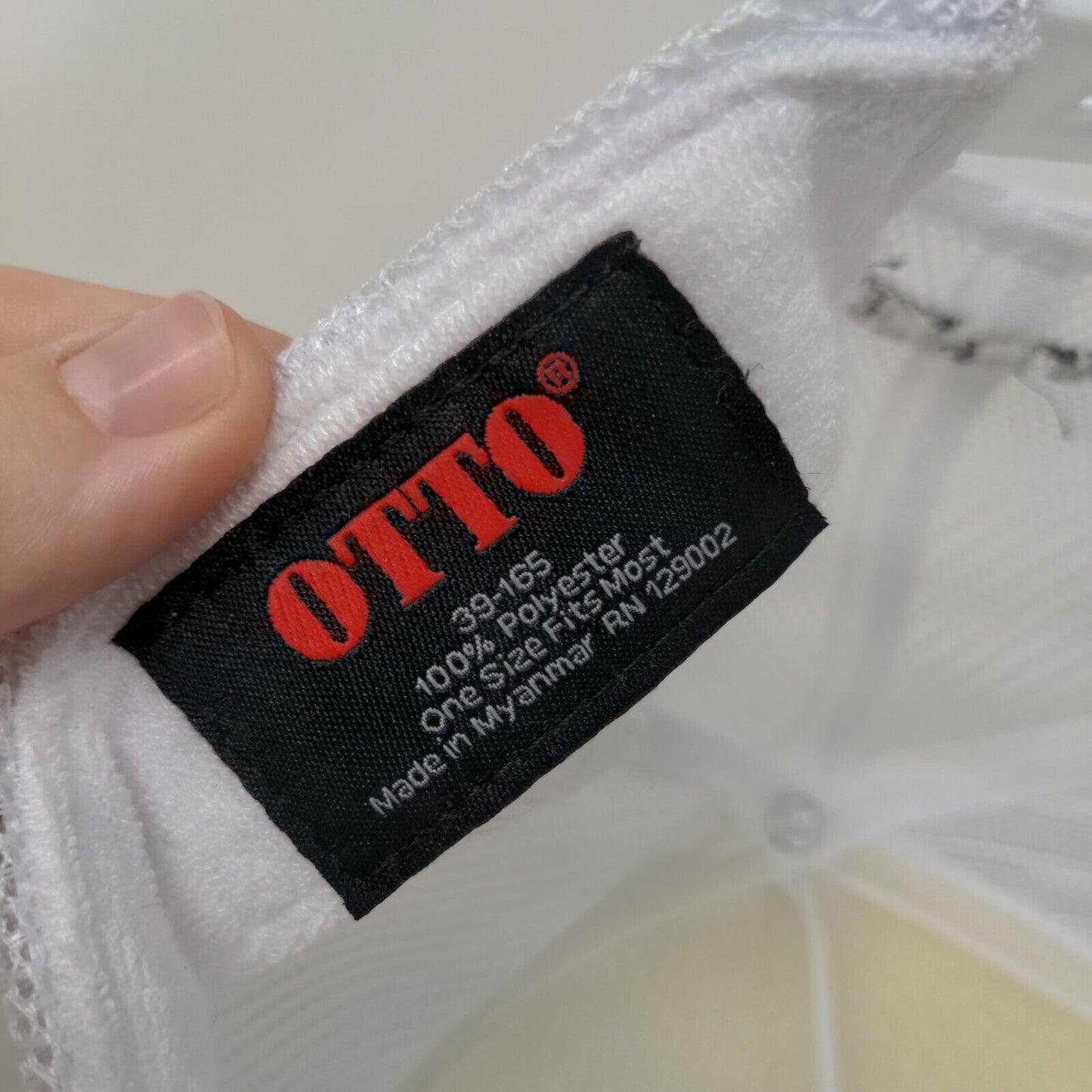 Lotus OK Let's Mahj Snapback Mesh Back Rope Trucker Hat White OSFM Otto