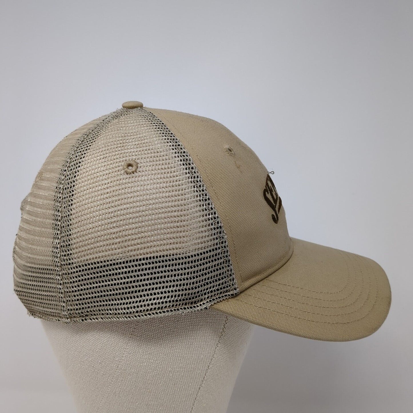Seneca Snapback Trucker Hat Tan OS Adjustable Mesh Back Embroidered Carhartt