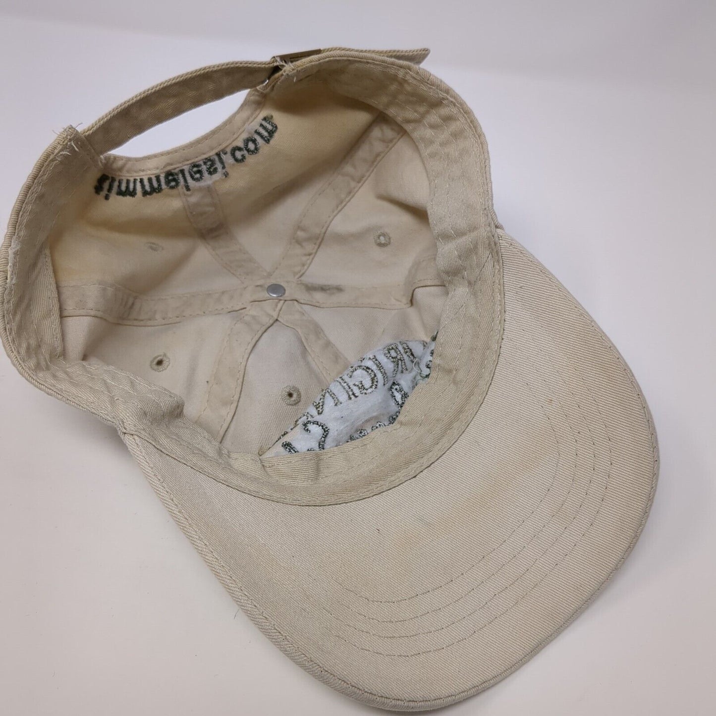 The Original Tim Melesi Slideback Hat Tan One Size Adjustable 6 Panel