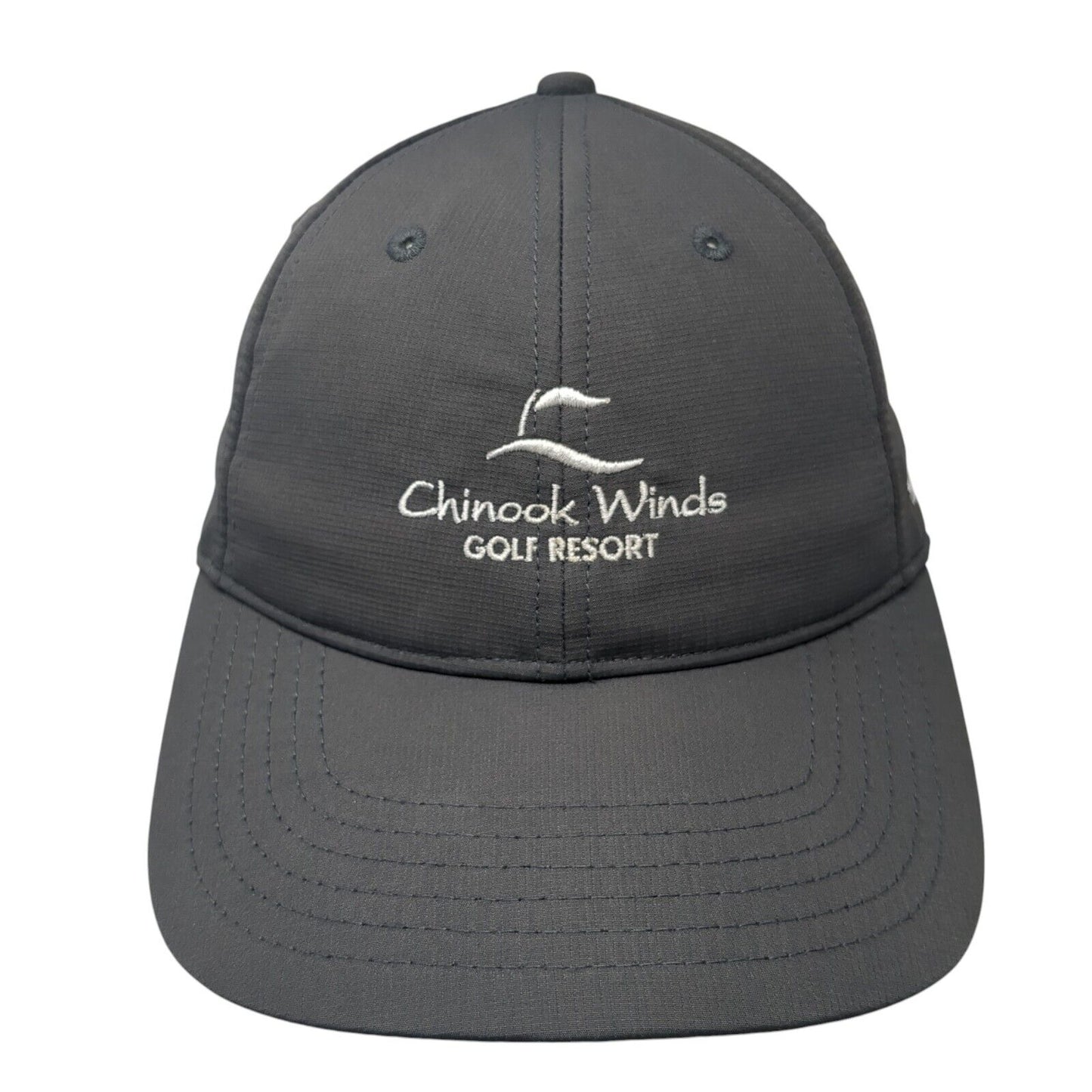 Chinook Winds Golf Resort Strapback Hat Gray One Size Solid TaylorMade