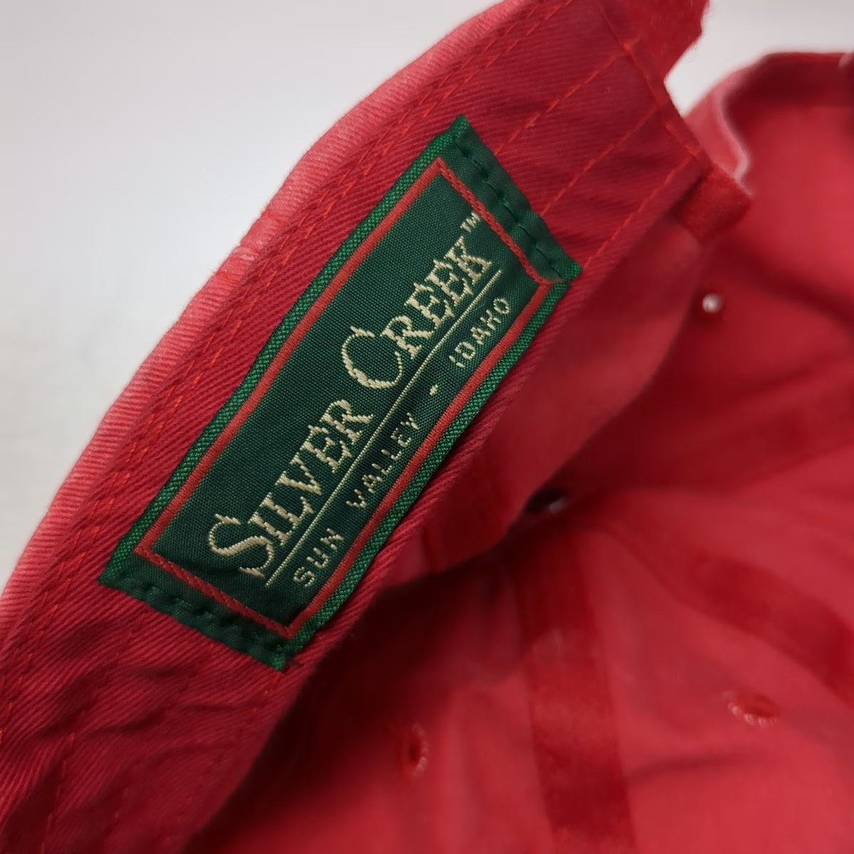 Ouray Baseball Cap Red One Size Sun Valley Idaho Silver Creek Adjustable Hat