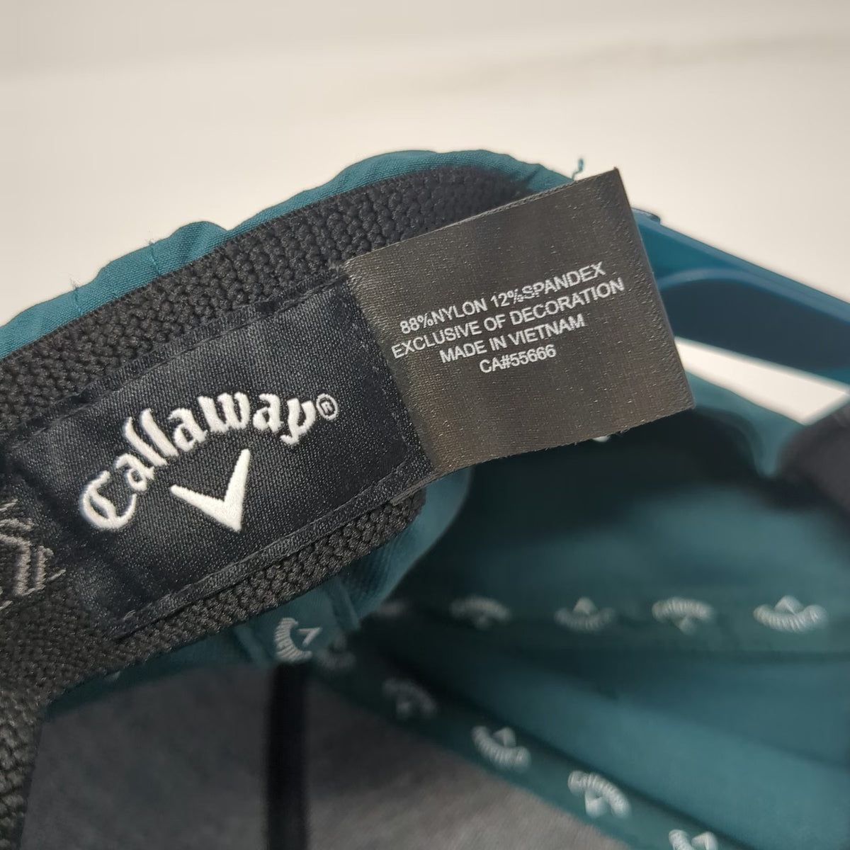 Callaway 5 Panel Green Hat One Size Rope Brim Performance Golf Snapback Patch