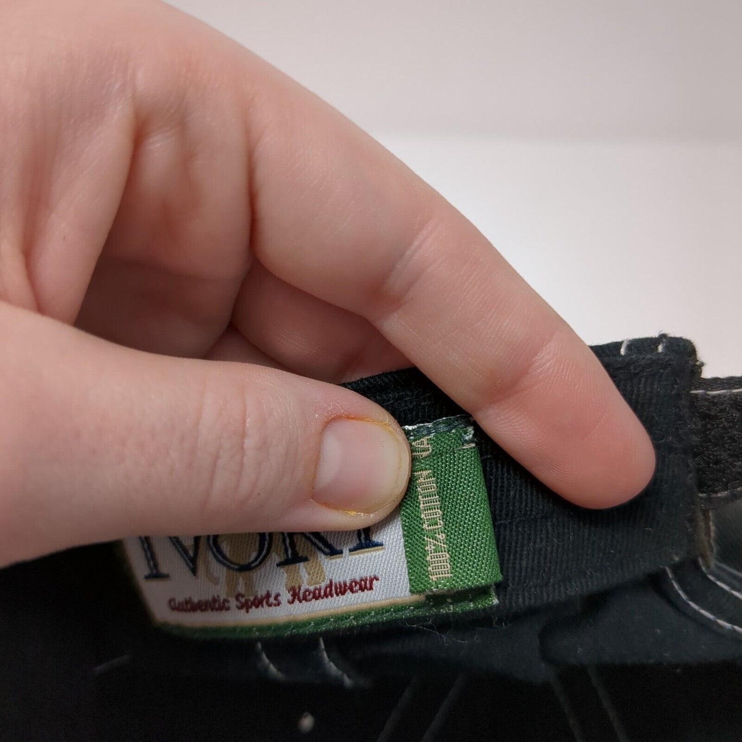 Plantation Country Club Strapback Hat Black One Size Adjustable Ivory