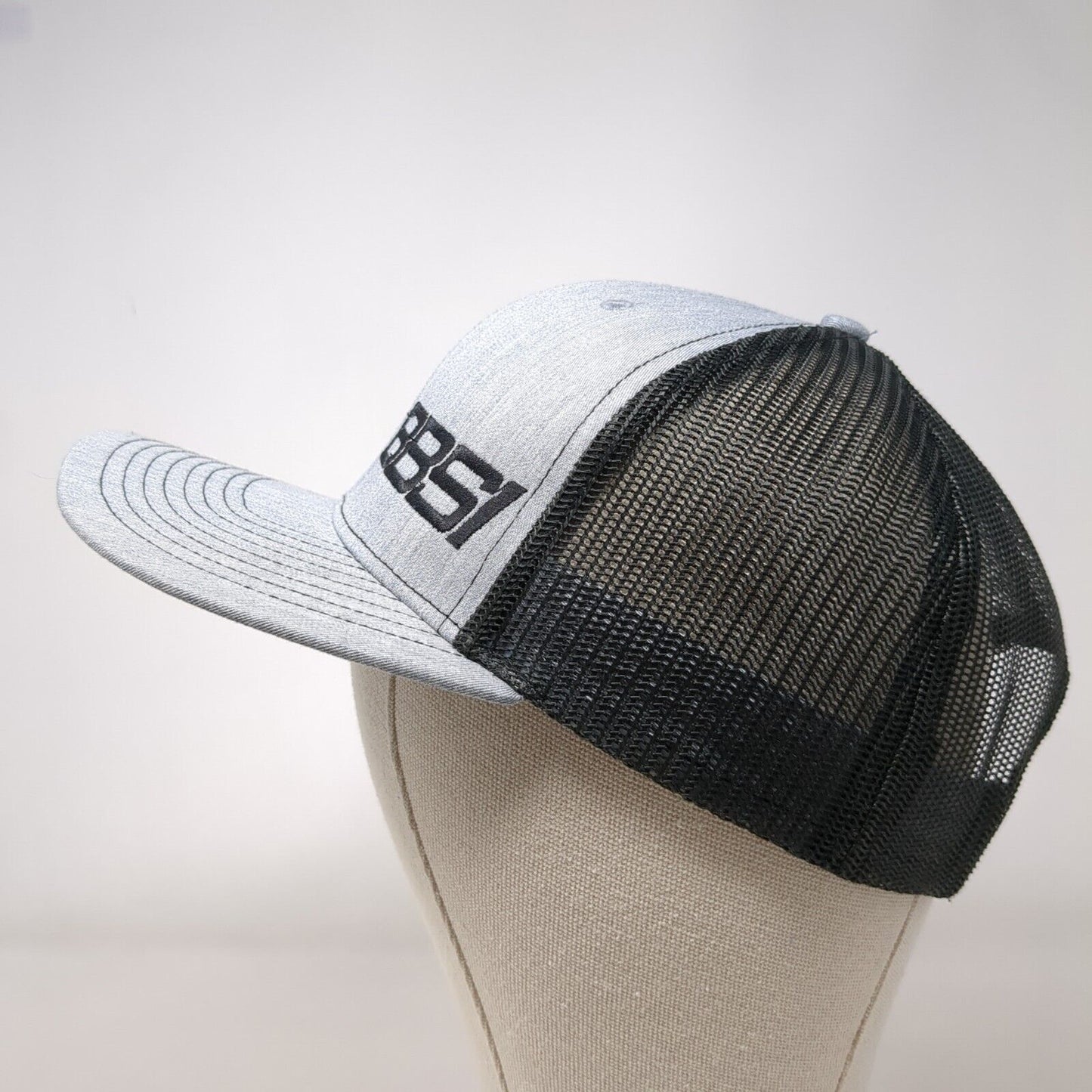 BBSI Snapback 112 Trucker Hat Gray One Size Adjustable Mesh Back Richardson