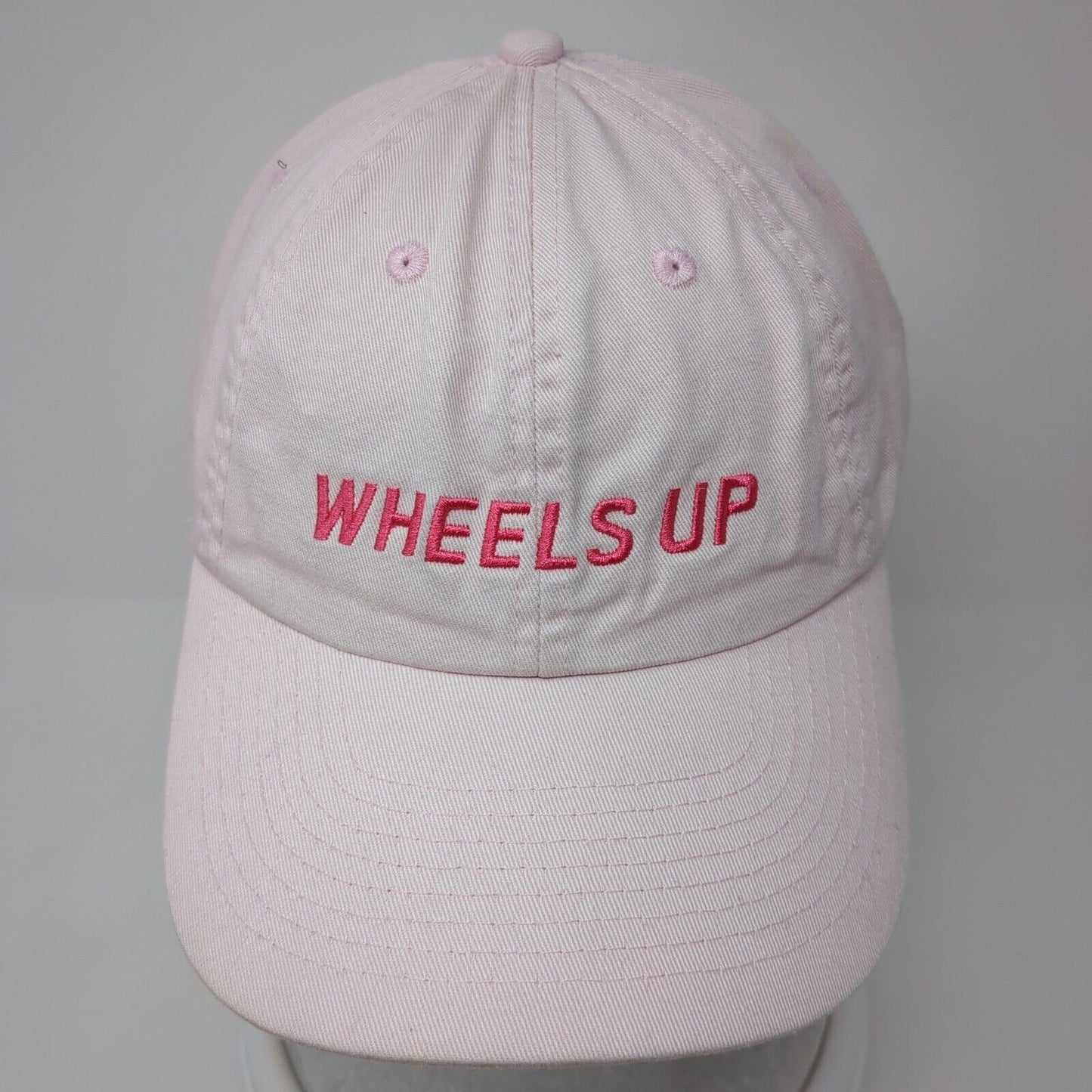 Wheels Up 8760 Slideback Hat Pink One Size Adjustable Embroidered Patriotic