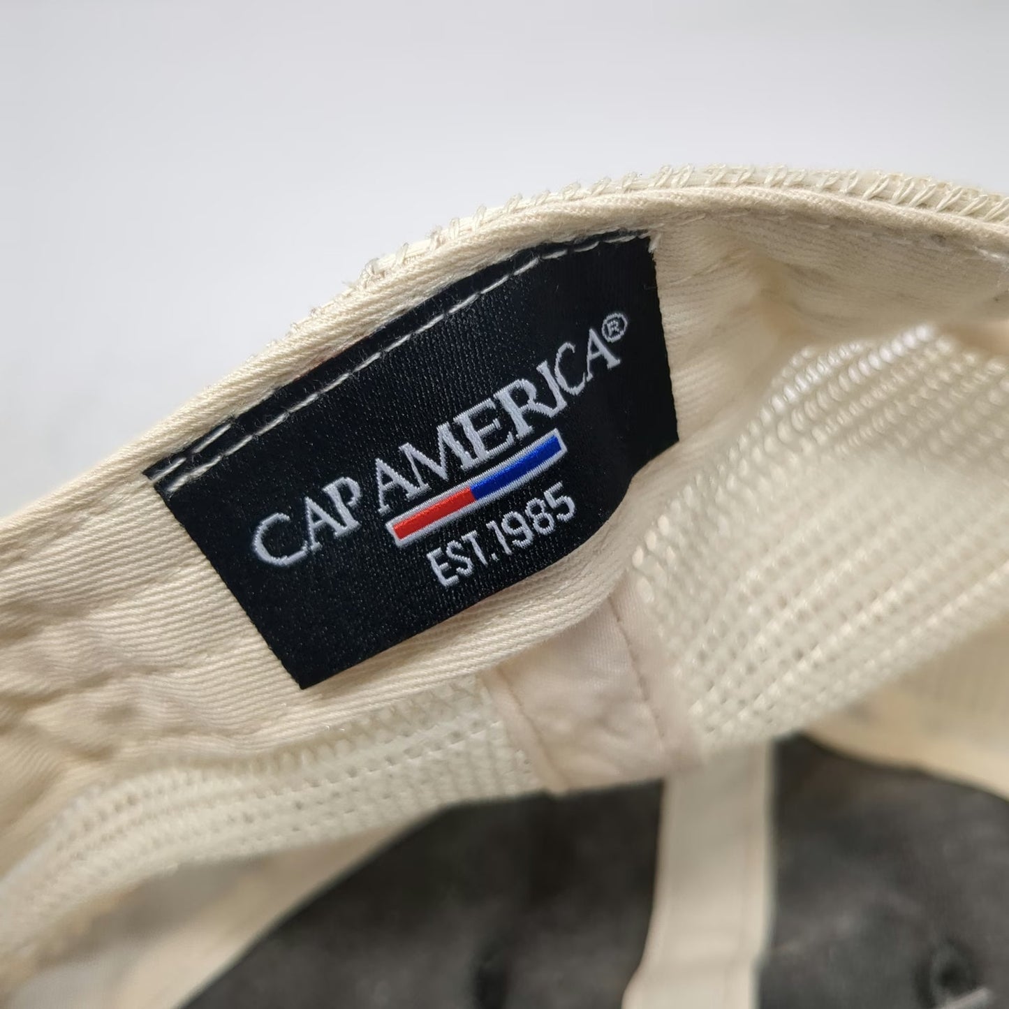 Cap America Trucker Hat Gray One Size Abington Bank Mesh Snapback Distressed