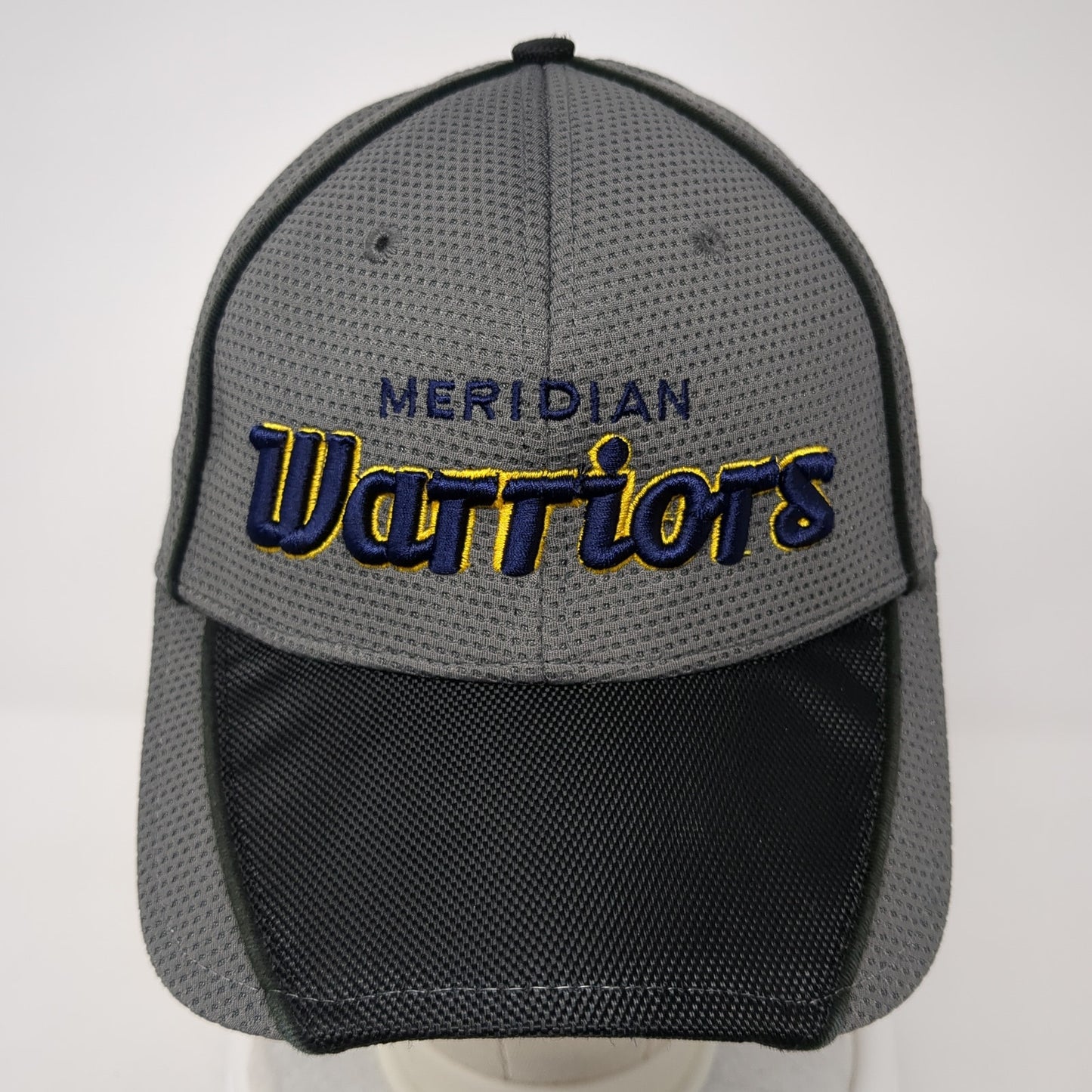 Meridian Warriors Strapback Hat Gray One Size Adjustable Embroidered