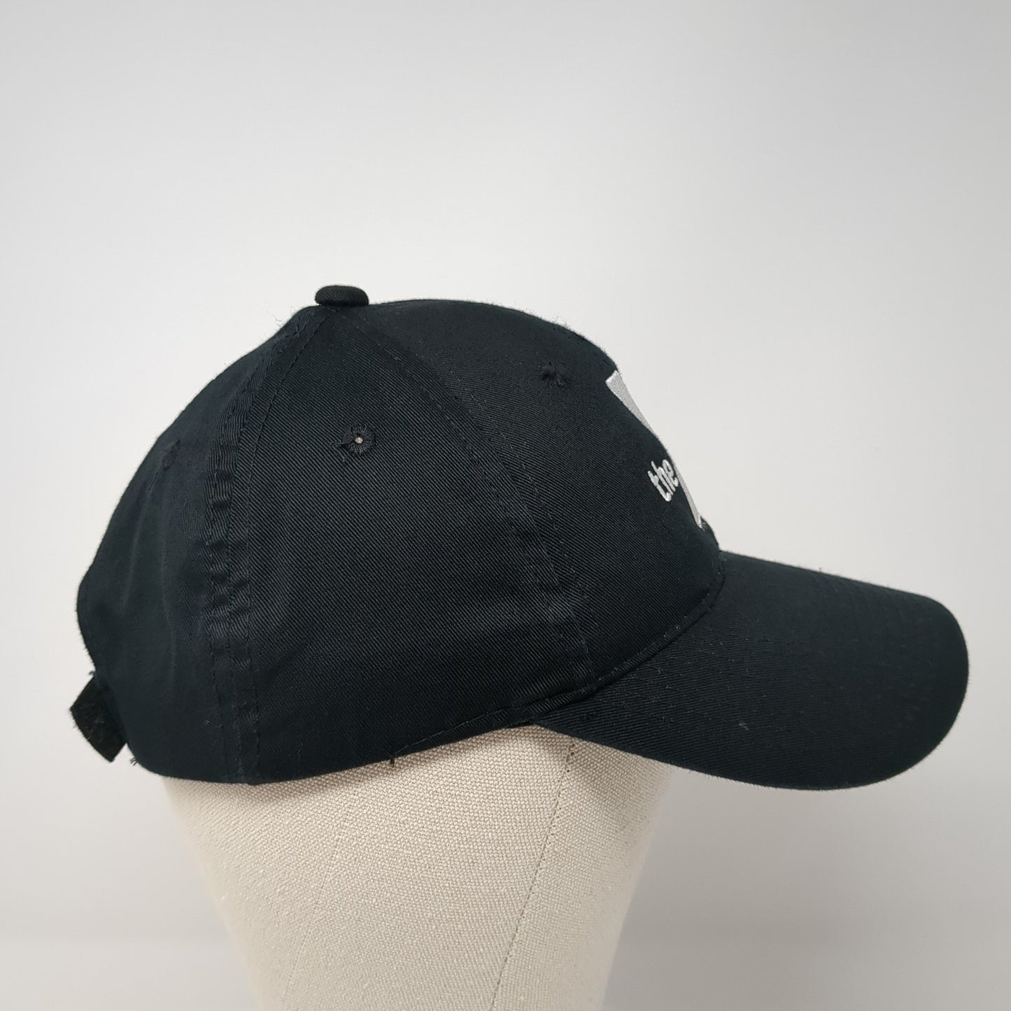 The YMCA Logo Strapback Hat Black One Size Embroidered Outdoor Cap