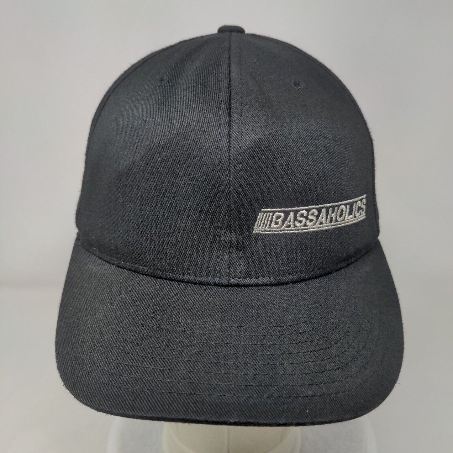 Bassaholics Addicted Fitted Hat Black Small-Medium Embroidered Yupoong