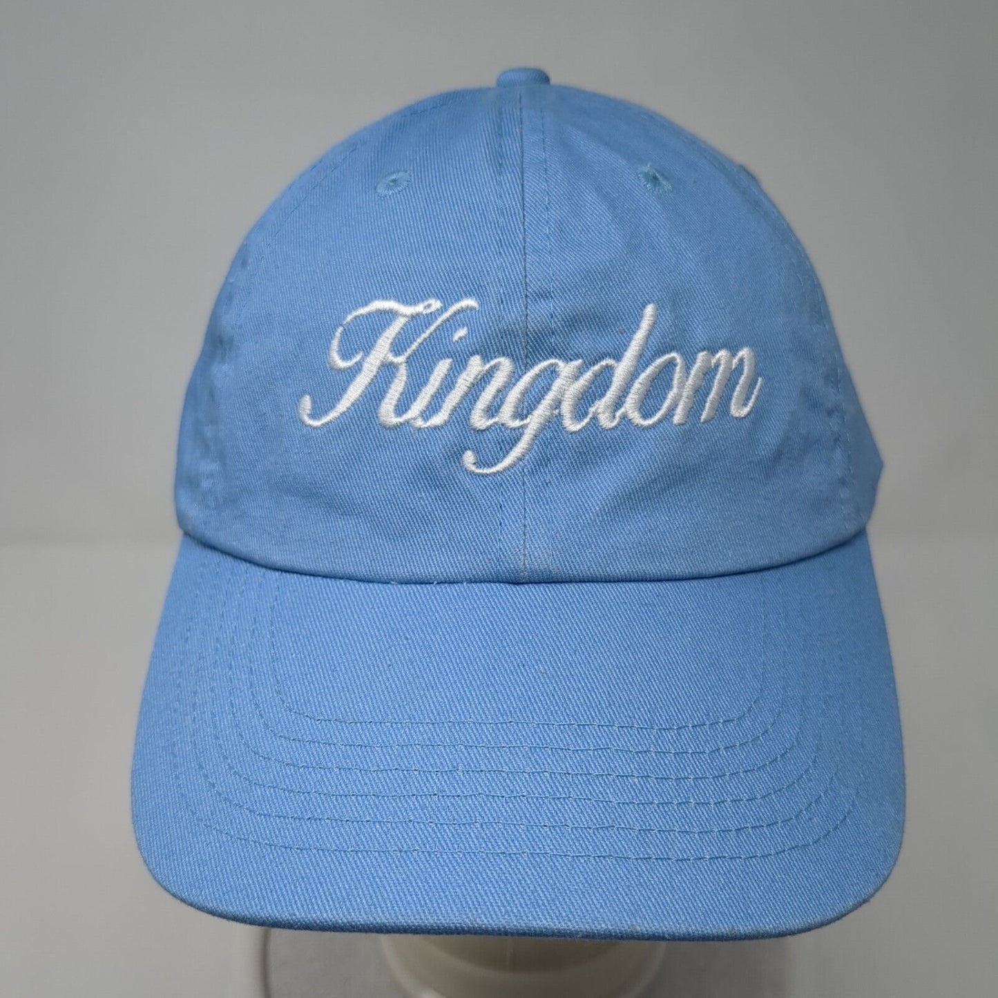 Kingdom Slideback Hat Blue One Size Adjustable Embroidered 6 Panel