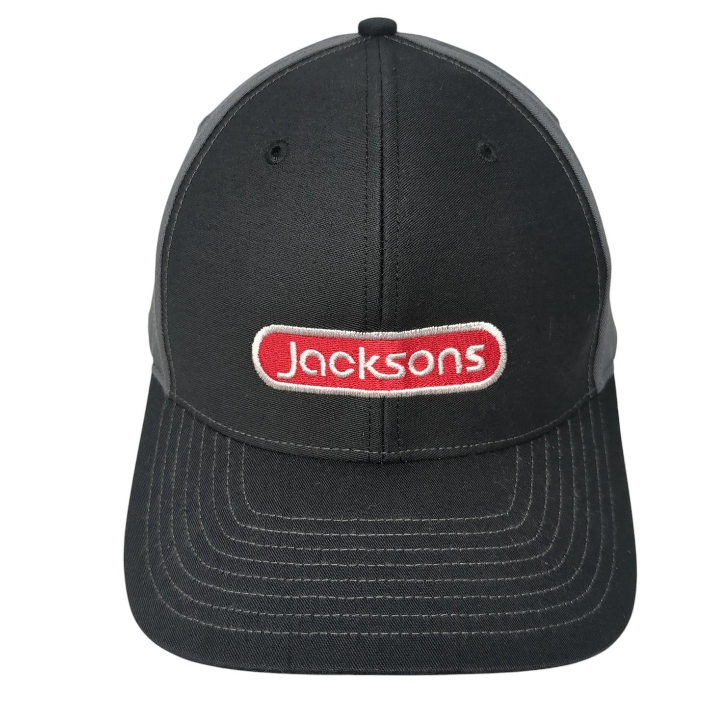 Jacksons Snapback Hat Black One Size Adjustable Colorblock Richardson