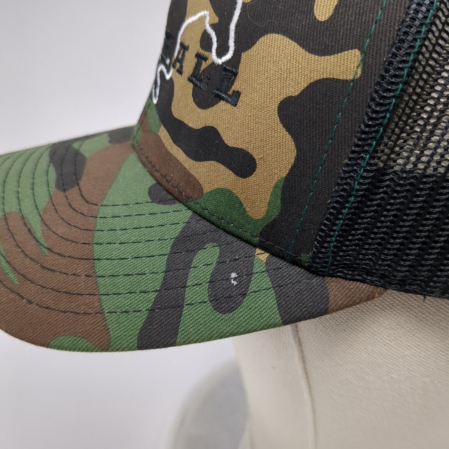 Mustangs Football Snapback Trucker Hat Camouflage One Size Mesh Back