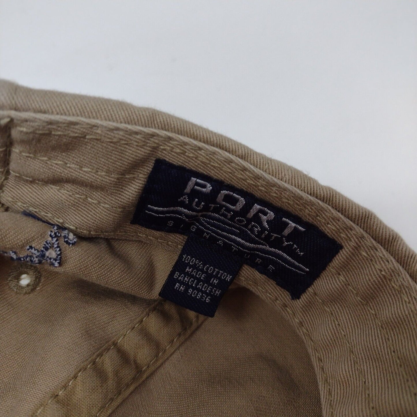 Bowen & Parker CPA's Strapback Hat Tan One Size Port Authority Signatures Cotton