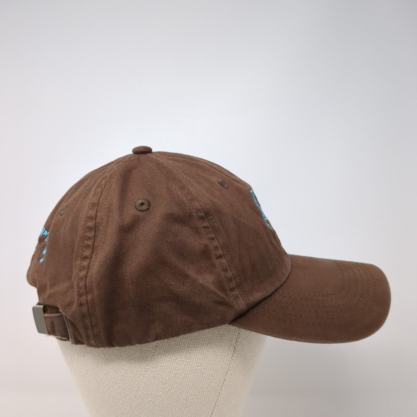 Cowgirls Don't Cry Slideback Hat Brown One Size Adjustable Embroidered Harriton