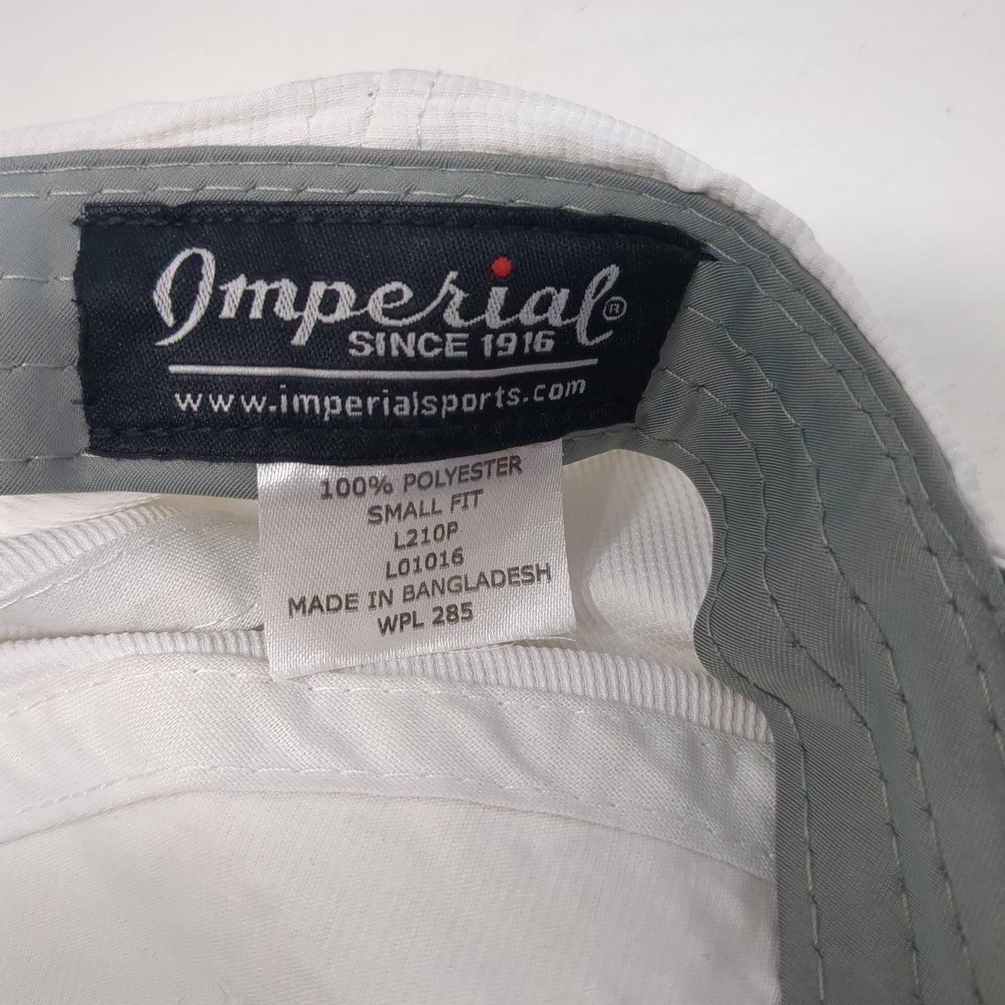 Accelerated Golf Tour Strapback Baseball Cap White One Size Adjustable Imperial