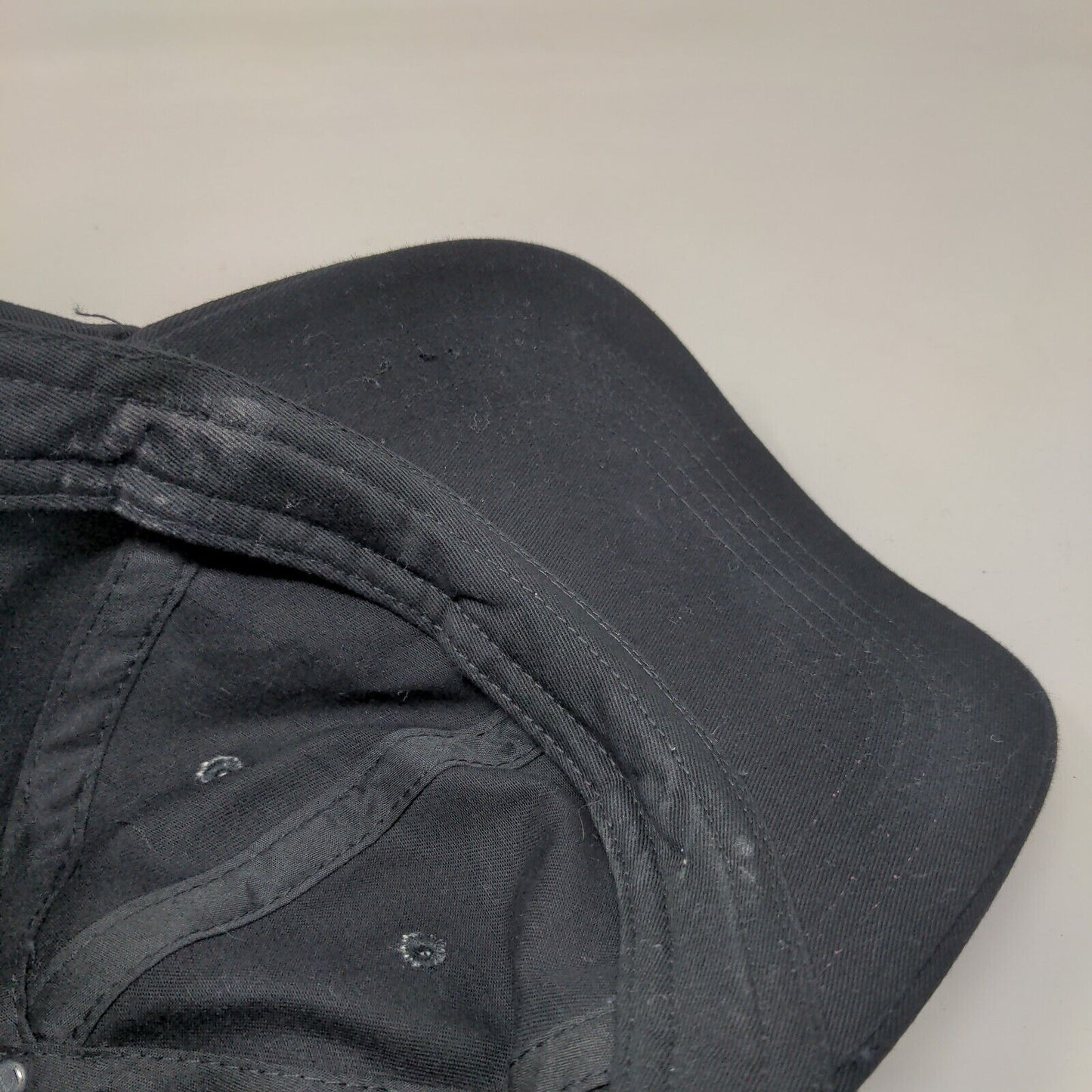 Unbranded Slideback Hat Black One Size Blank Adjustable Vent Holes