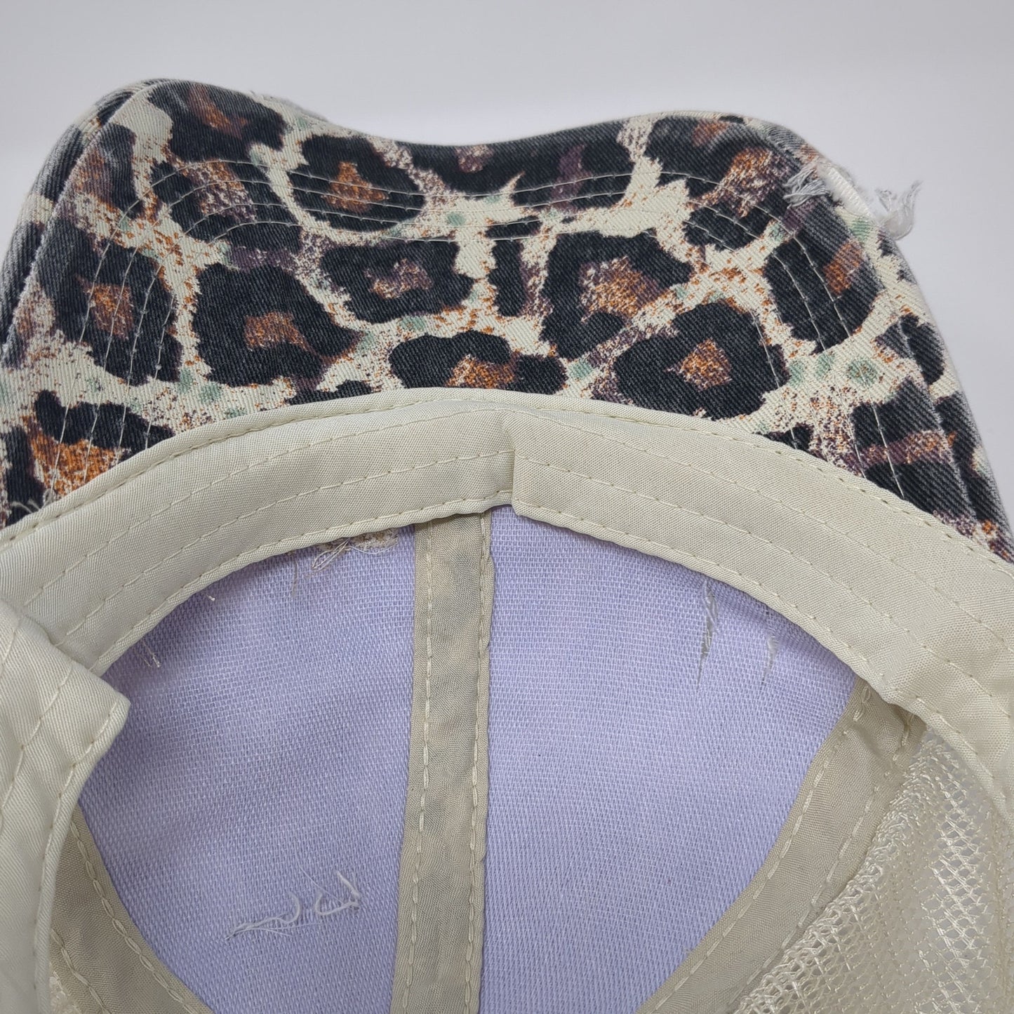 Beck's Strapback Baseball Cap Multicolor One Size Adjustable Mesh Back Leopard