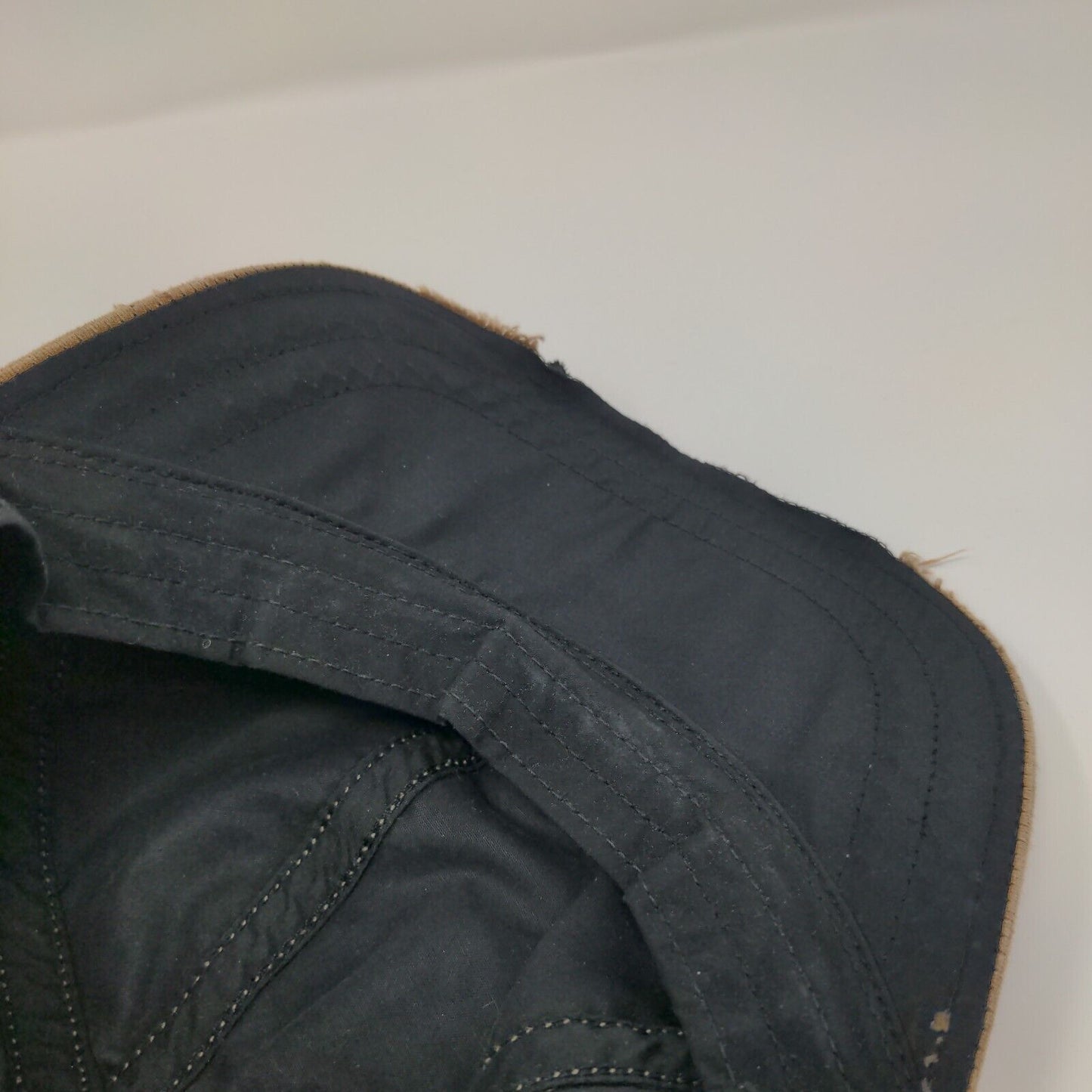 Unbranded Slideback Hat Tan One Size Adjustable Solid Blank Vent Holes