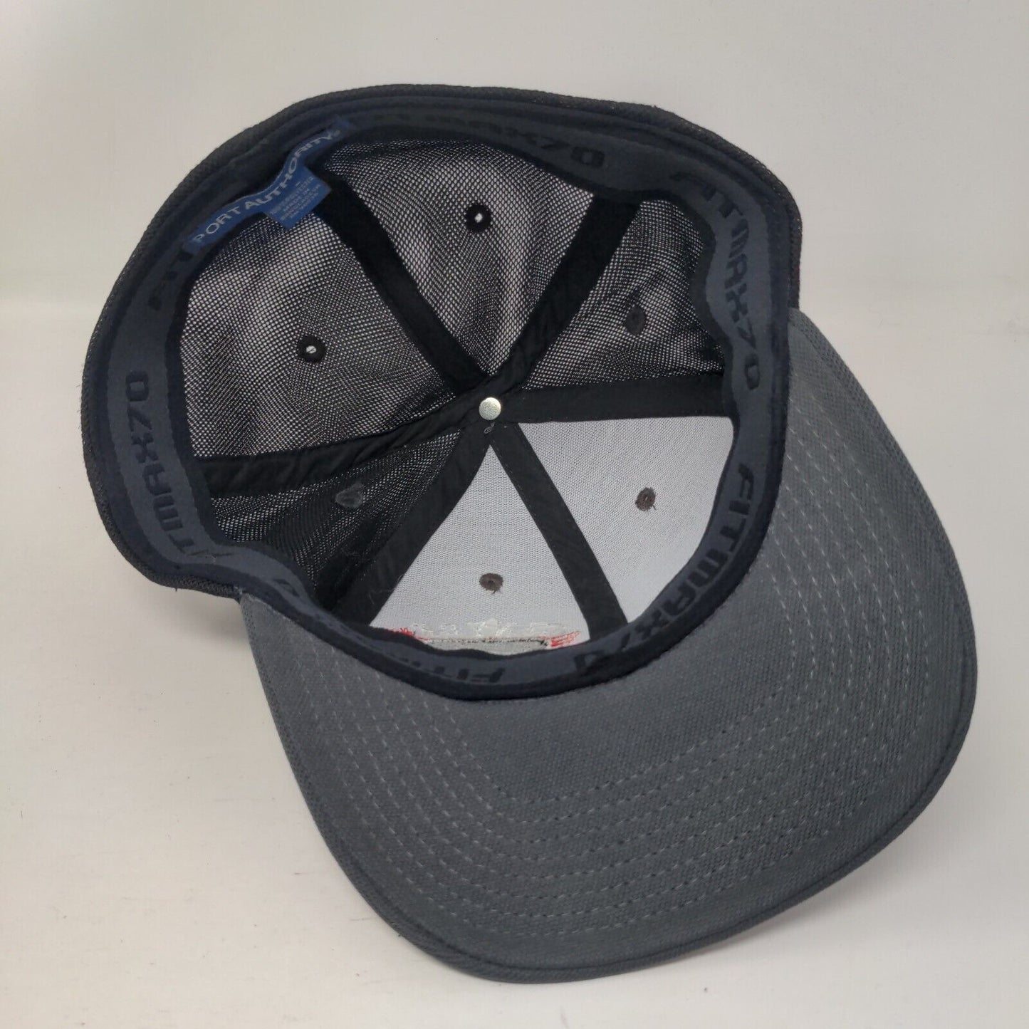 Canyon Honda Fitted Mesh Back Trucker Hat Gray L/XL Colorblock Fitmax 70