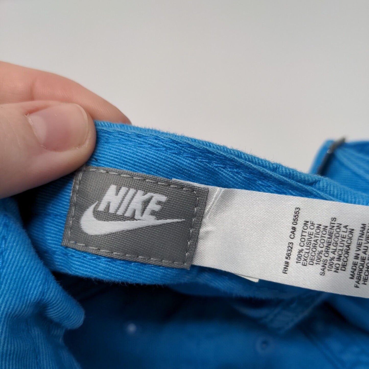 Nike Swoosh Slideback Hat Blue OSFA Adjustable Embroidered Just Do It