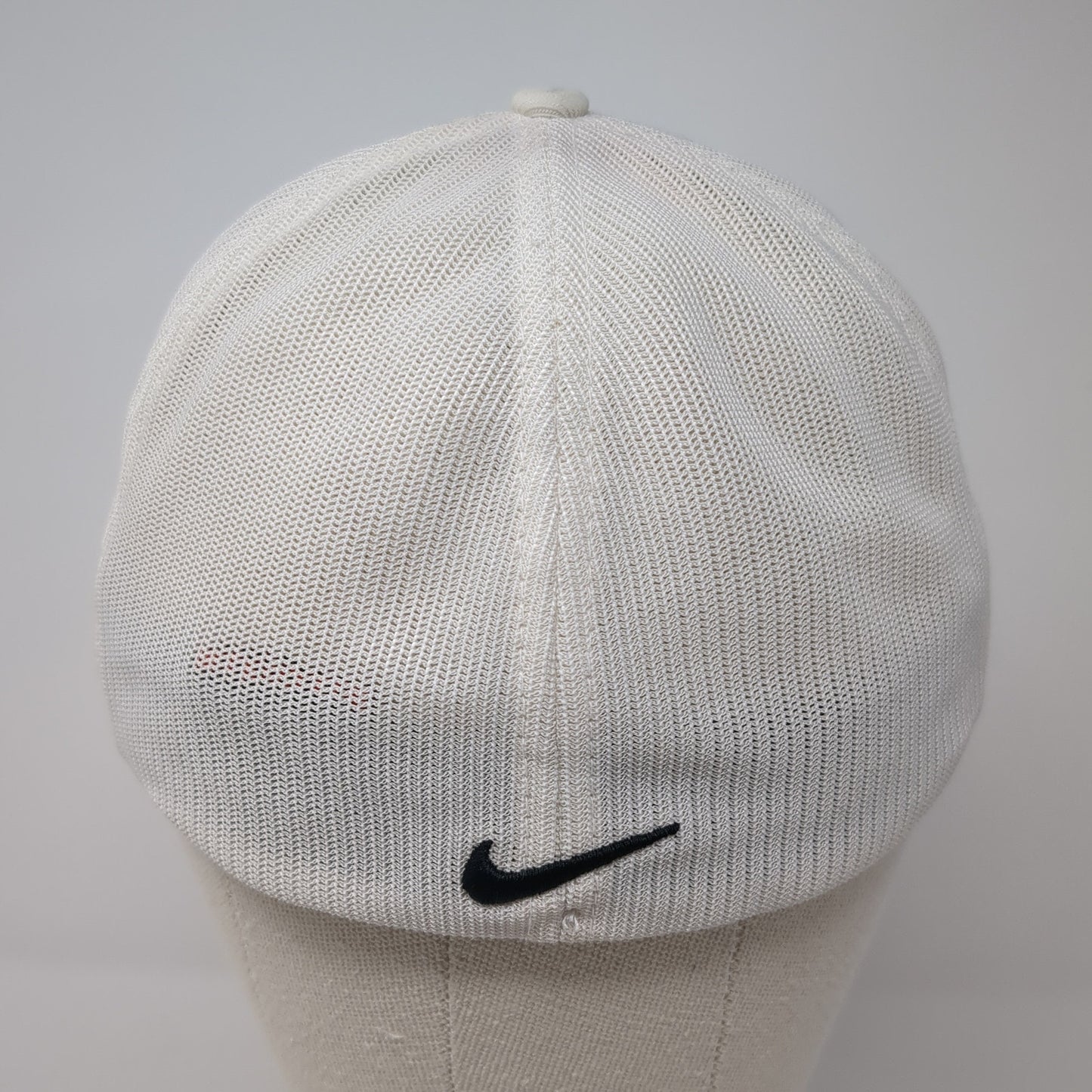 Wamego Country Club Fitted Baseball Cap White Large Embroidered Flexfit NikeGolf