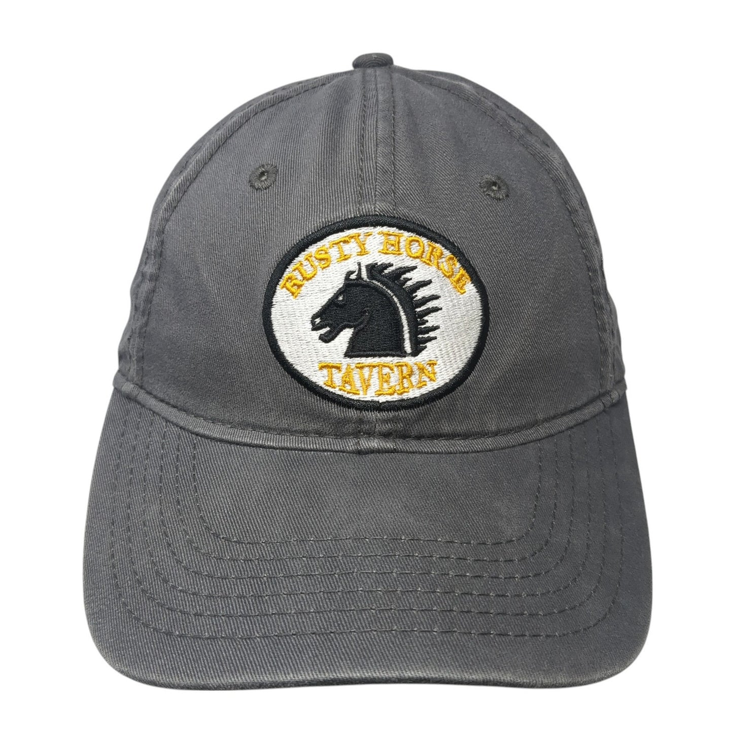 Rusty Horse Tavern Slideback Hat Gray One Size Authentic Headwear The Cozy