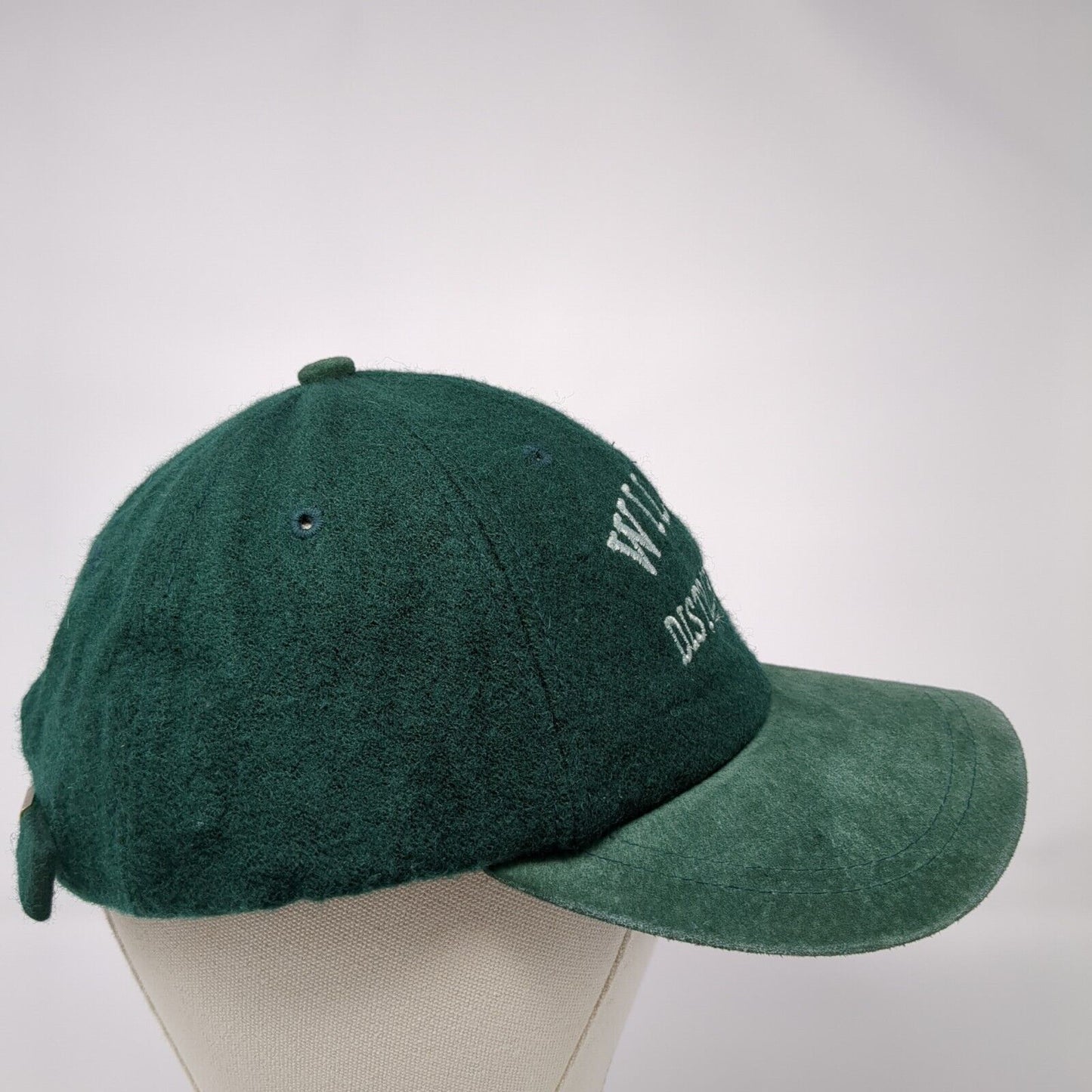 Willis Distributing Slideback Hat Green One Size Adjustable Embroidered Mega Cap