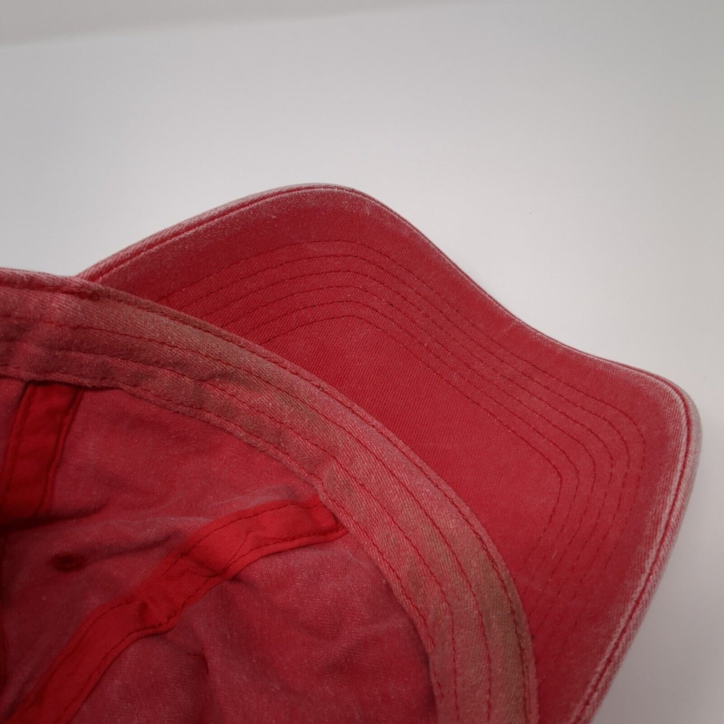 Divided by H&M Slideback Hat Red One Size Adjustable Vented Holes 6 Panel Blank