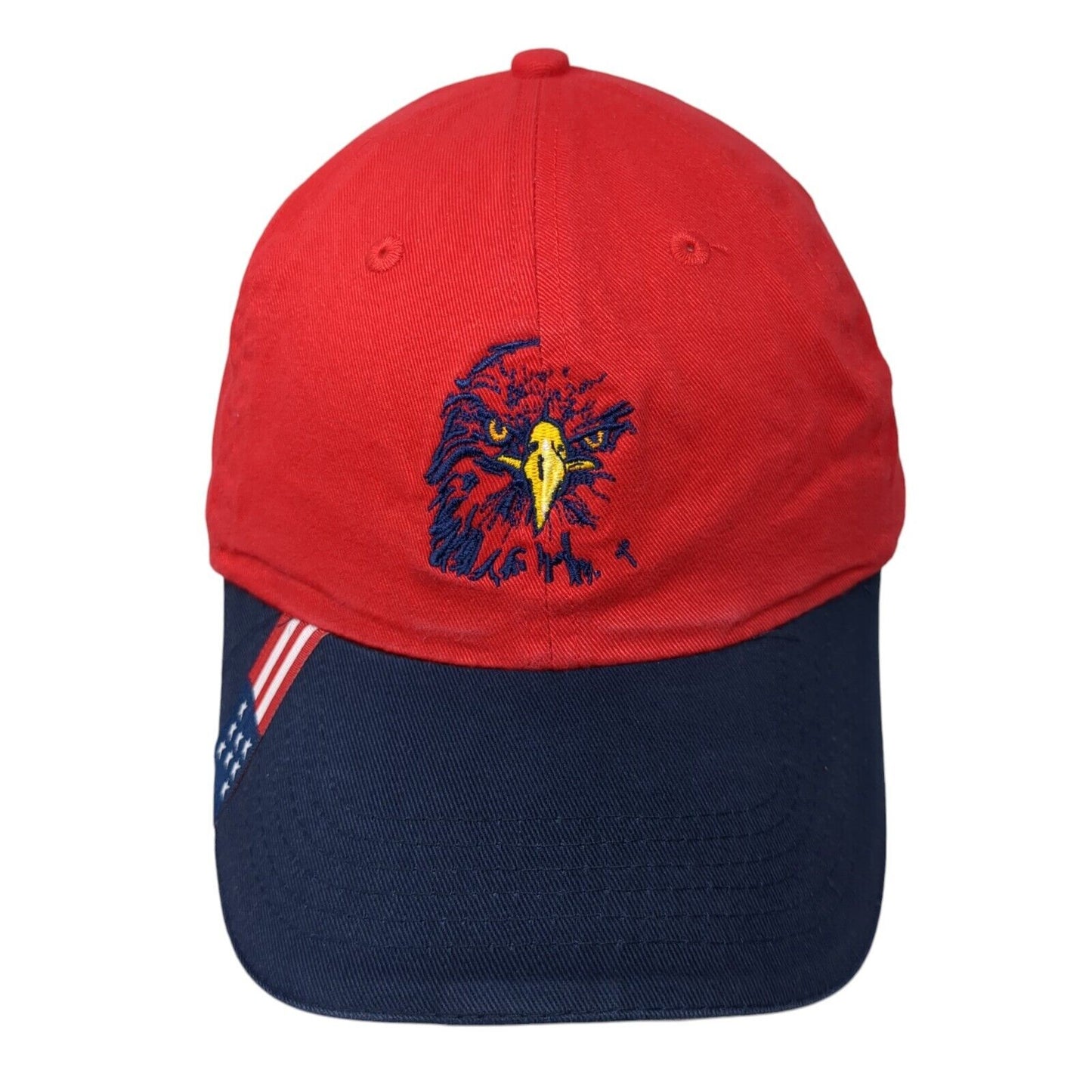 Bald Eagle Slideback Hat Multi One Size Adjustable Colorblock Harriton