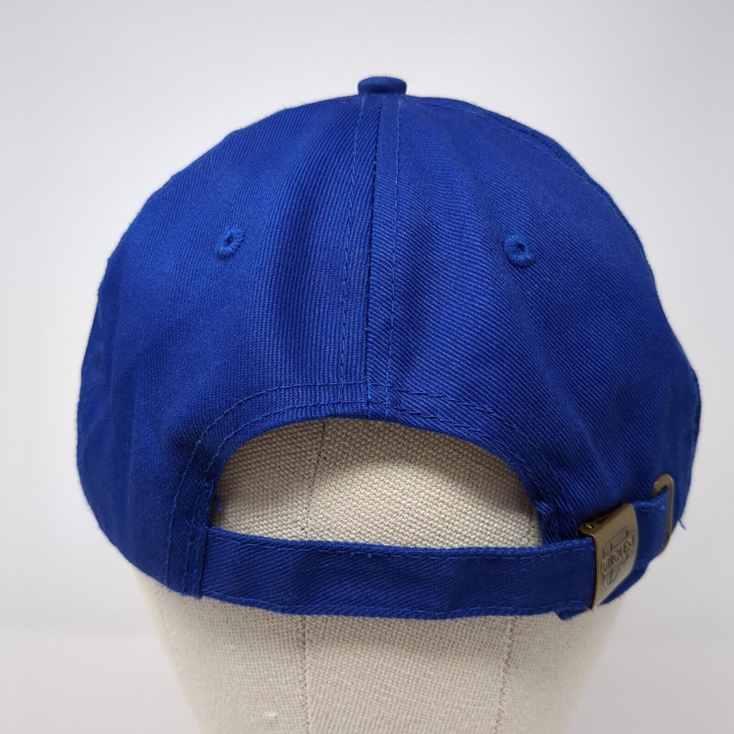 Carquest Slideback Hat Blue One Size Adjustable Embroidered Vented Holes 6 Panel