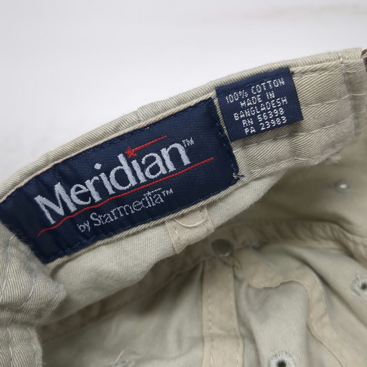 Meridian Idaho Fish & Wildlife Foundation Hat Beige One Size Baseball Cap Strap