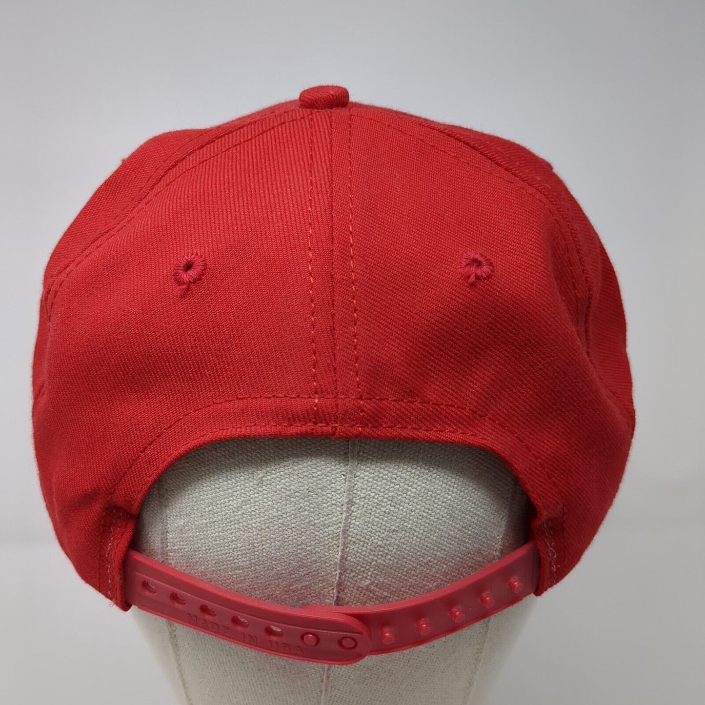 Baxter Excavating Snapback Hat Red One Size Adjustable Embroidered