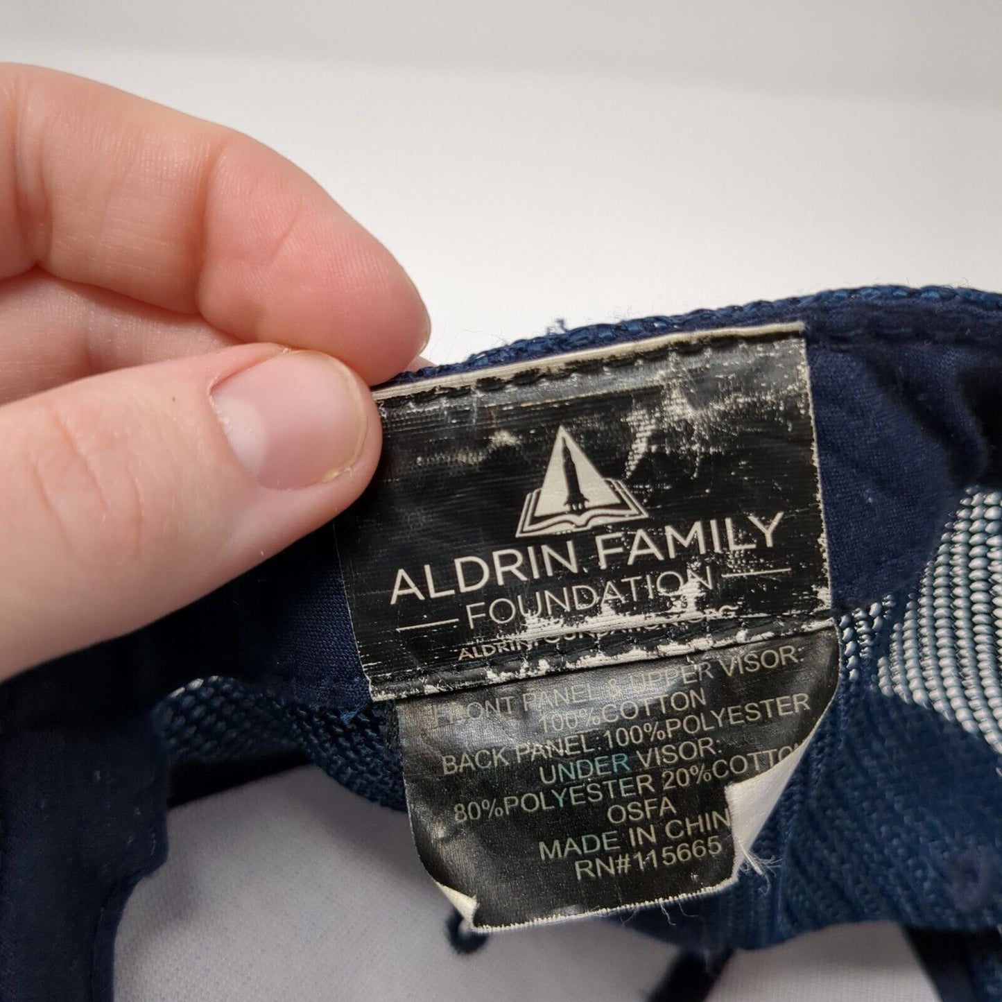 NASA USA Flag Snapback Mesh Back Trucker Hat Blue One Size Adjustable