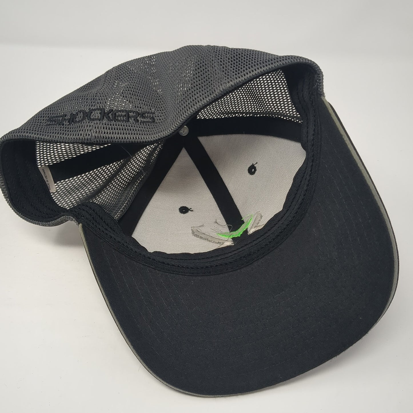 X Shockers Fitted Mesh Back Trucker Hat Black Small Stretch Richardson