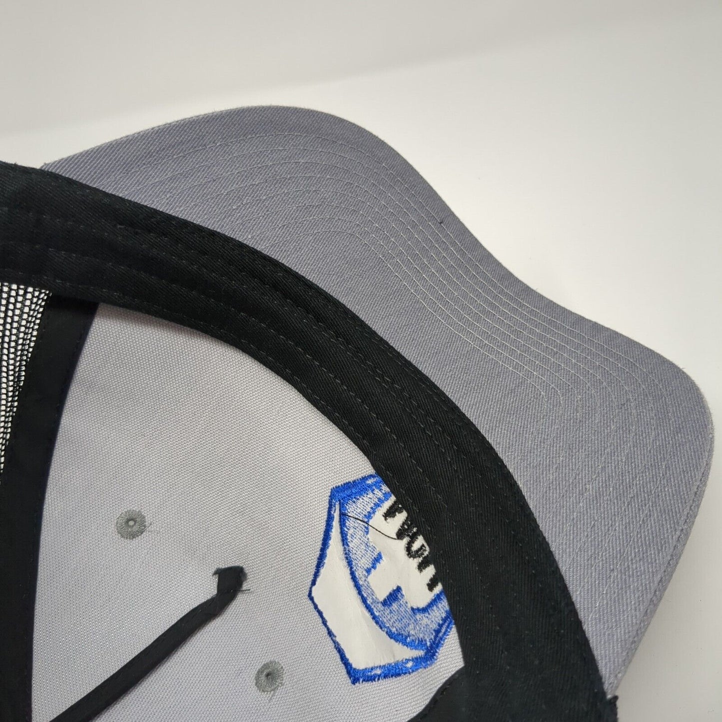 MGM Targets Snapback Trucker Hat Gray OS Adjustable Mesh Back Port Authority