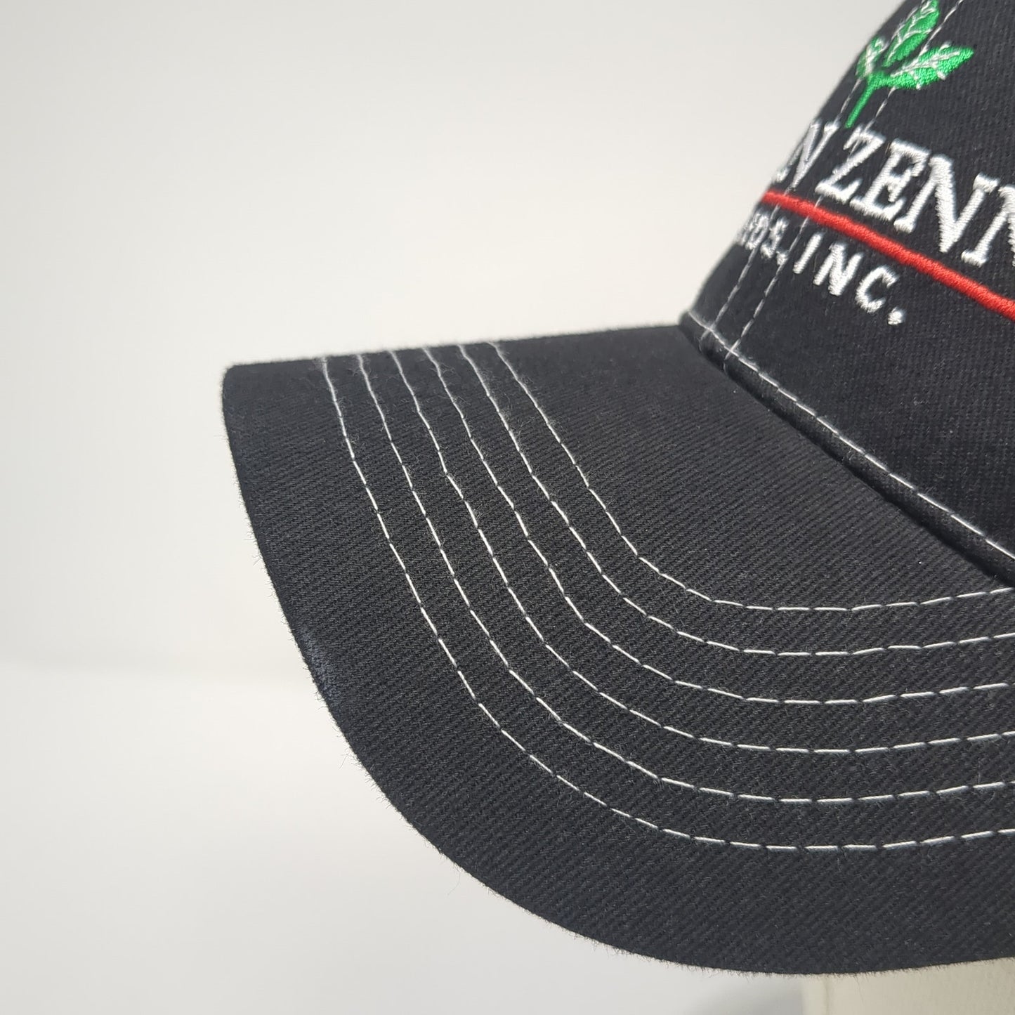 Logan Zenner Seeds Inc. Strapback Trucker Hat Black One Size Mesh Back