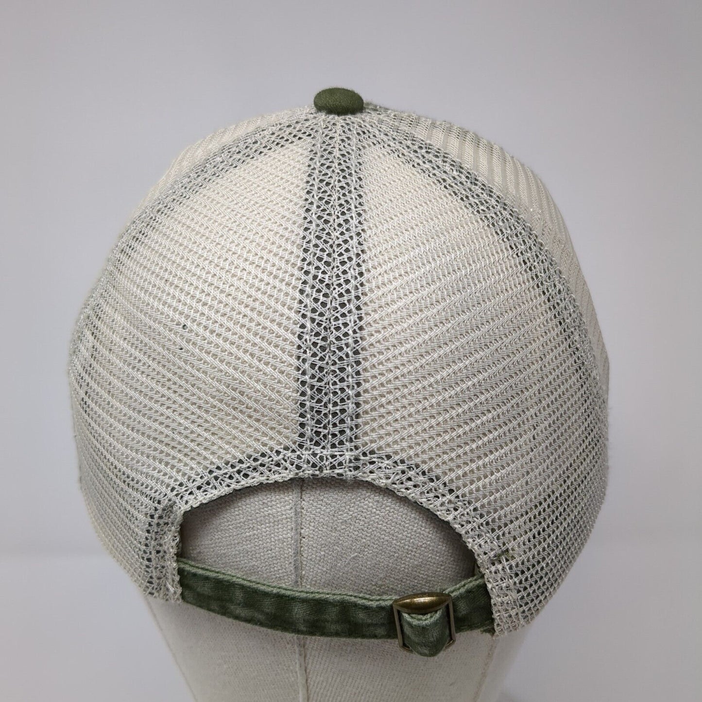 Wild Flower Slideback Trucker Hat Green One Size Adjustable Mesh Back 6 Panel