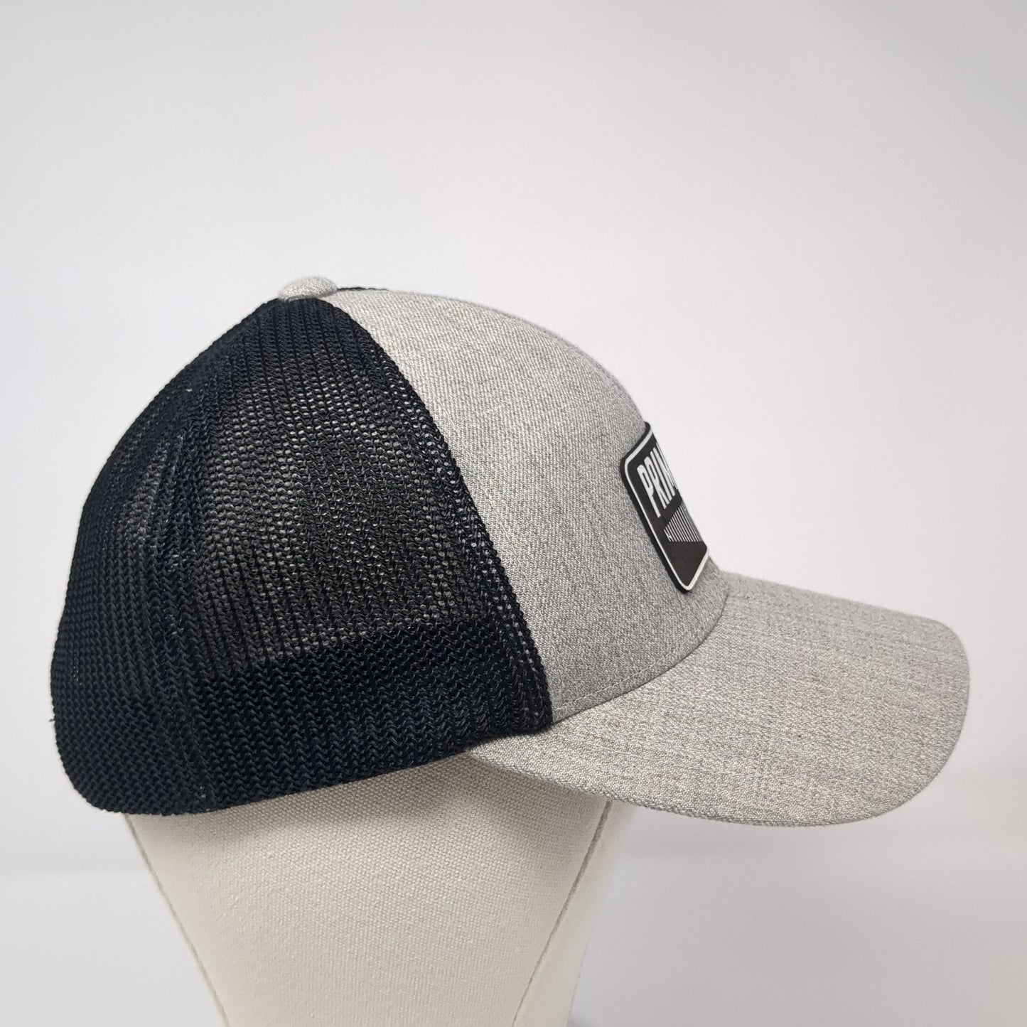 Prime Ops Snapback Trucker Hat Gray One Size Mesh Back Branded Bills