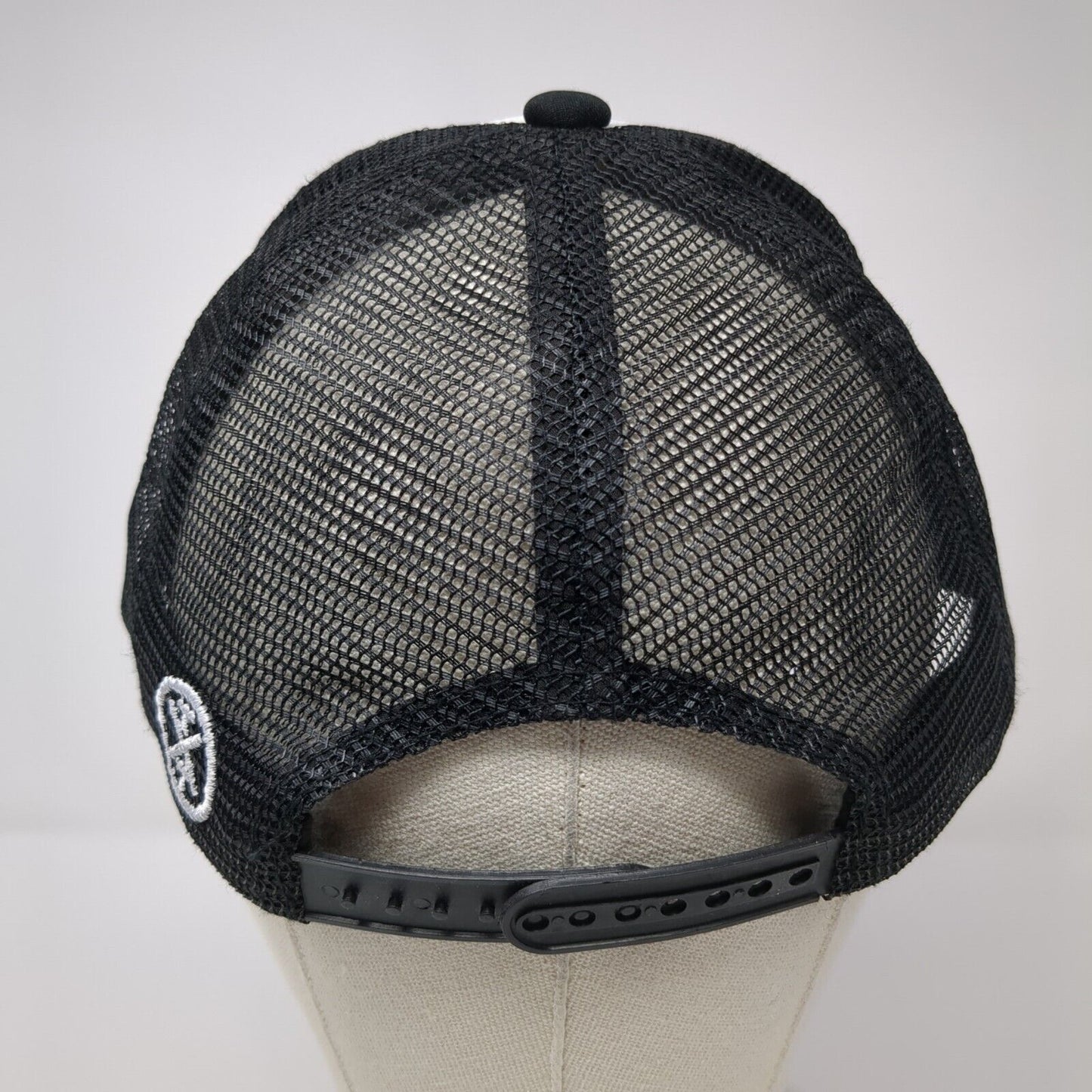 Be Kind Snapback Mesh Back Rope Trucker Hat Black One Size Colorblock