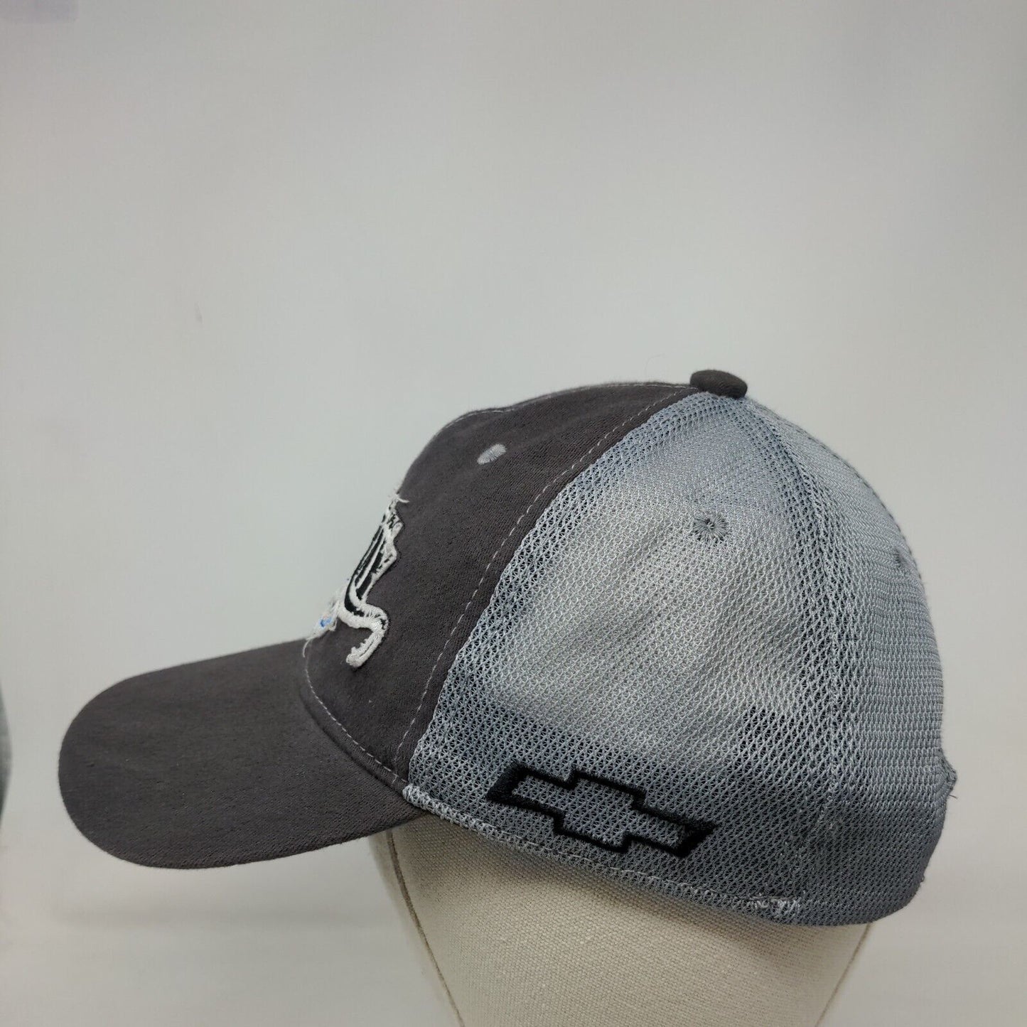 Chevrolet Stingray Strapback Mesh Back Trucker Hat Gray One Size 6 Panel