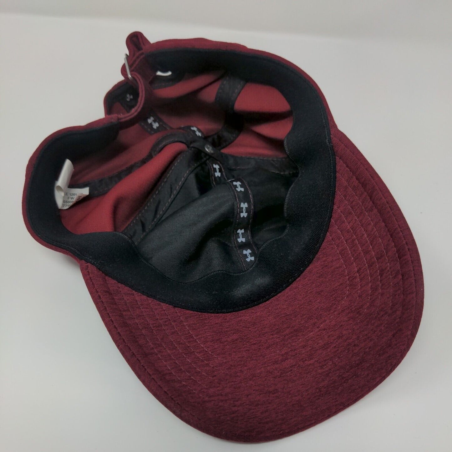 Under Armour Women's Slideback Hat Red One Size Adjustable Embroidered 6 Panel