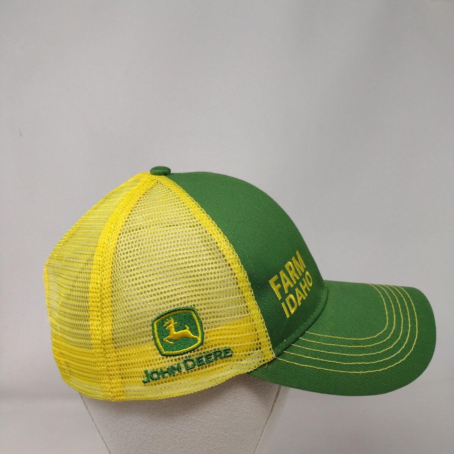 Farm Idaho Snapback Trucker Hat Multicolor OSFM Adjustable Mesh Back John Deere