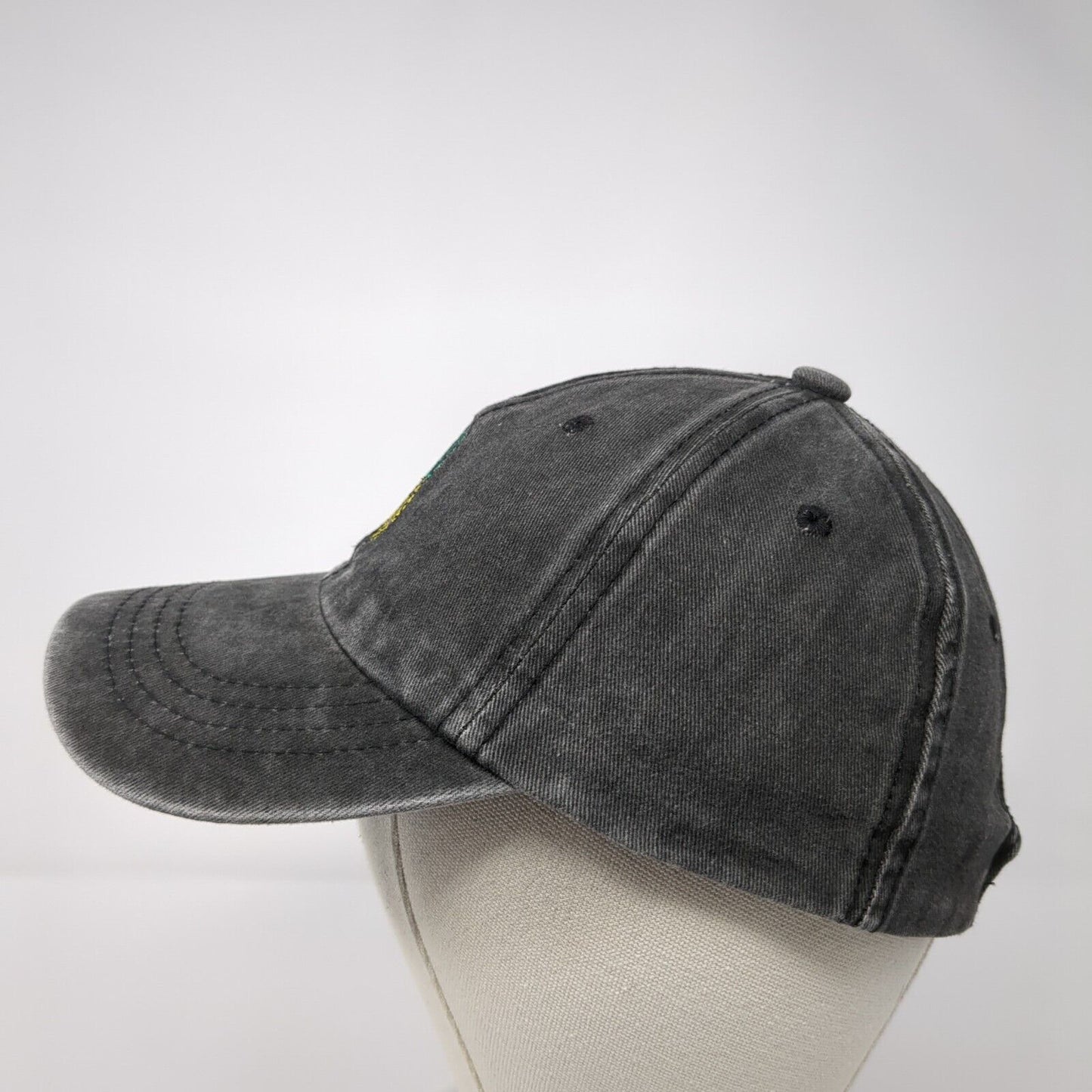Pineapple Slideback Hat Gray One Size Solid Embroidered Adjustable