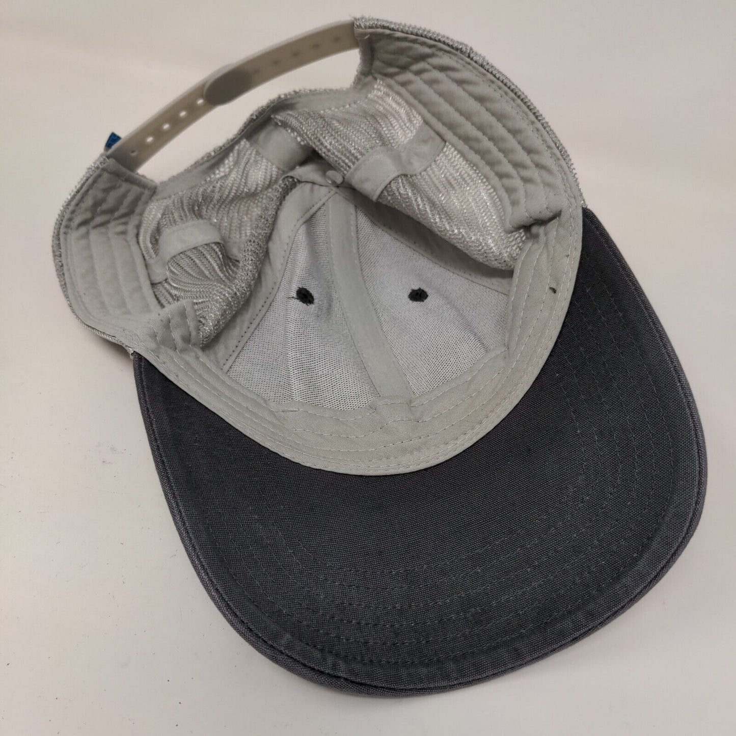 The North Face Men's Snapback Mesh Back Hat Gray Adjustable Patch Logo