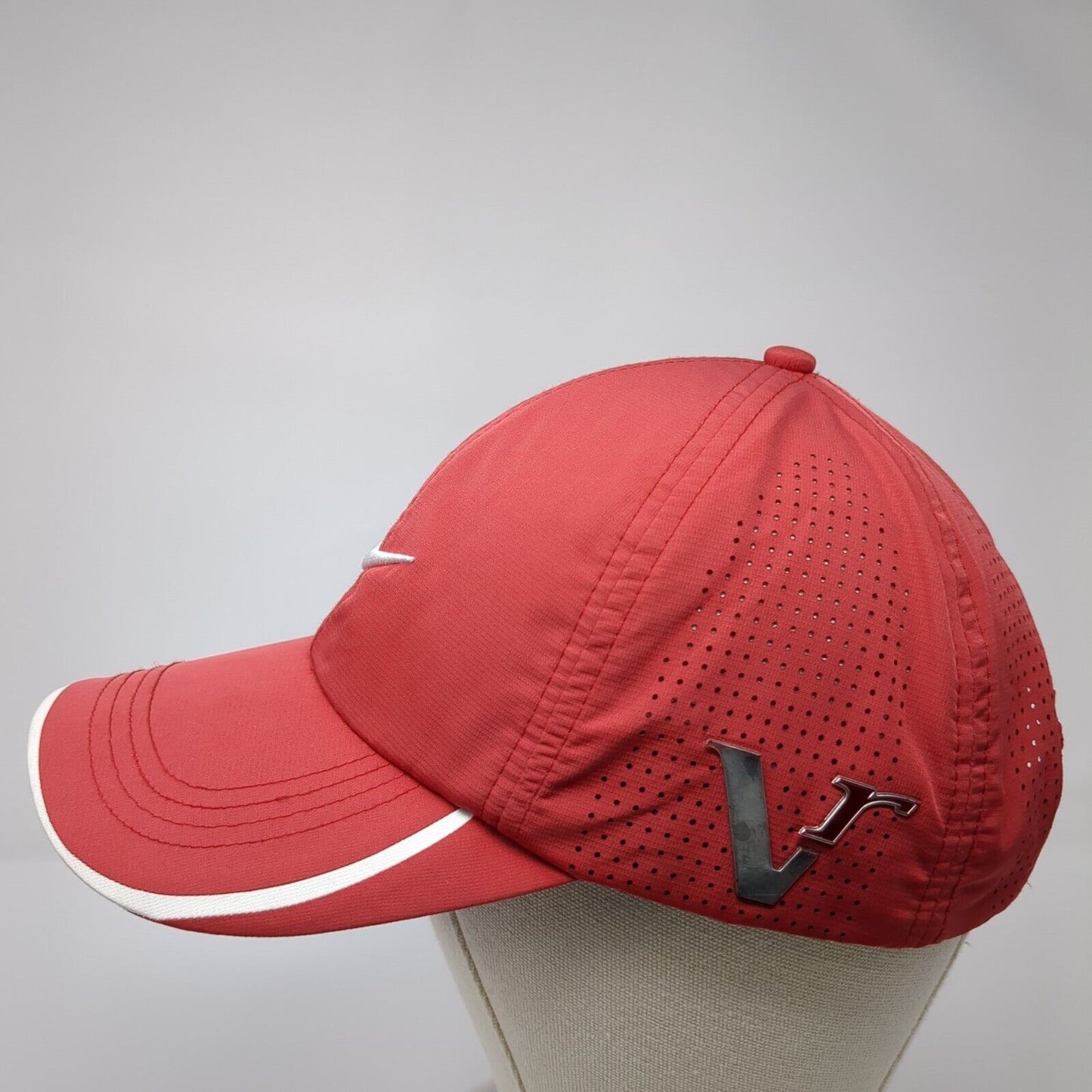 Nike One Strapback Golf Hat Red OS Adjustable Embroidered Swoosh Breathable