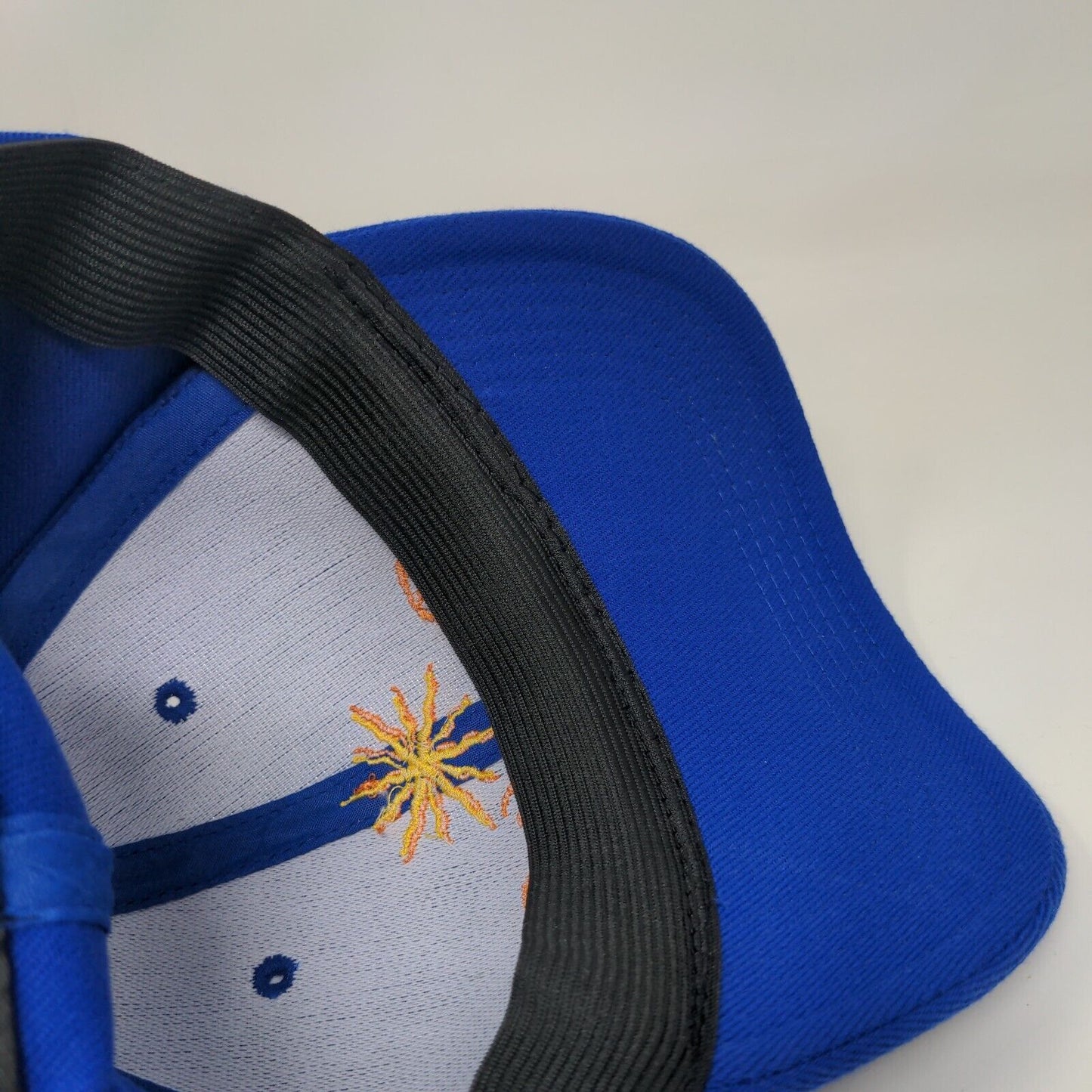 Danza del Sol Winery Fitted Hat Blue One Size Embroidered The Downtown