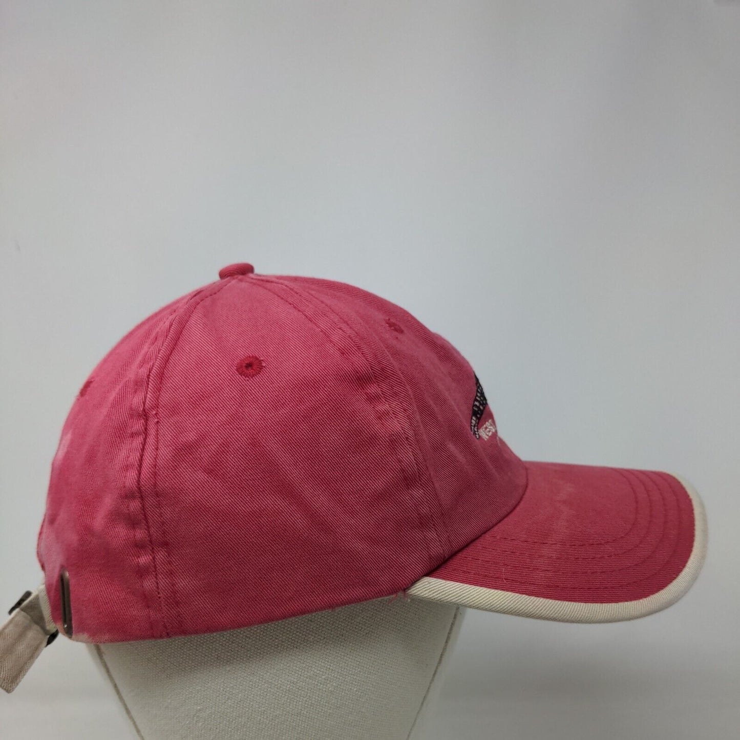 West Richland Golf Club Slideback Hat Red One Size Embroidered Cali Fame