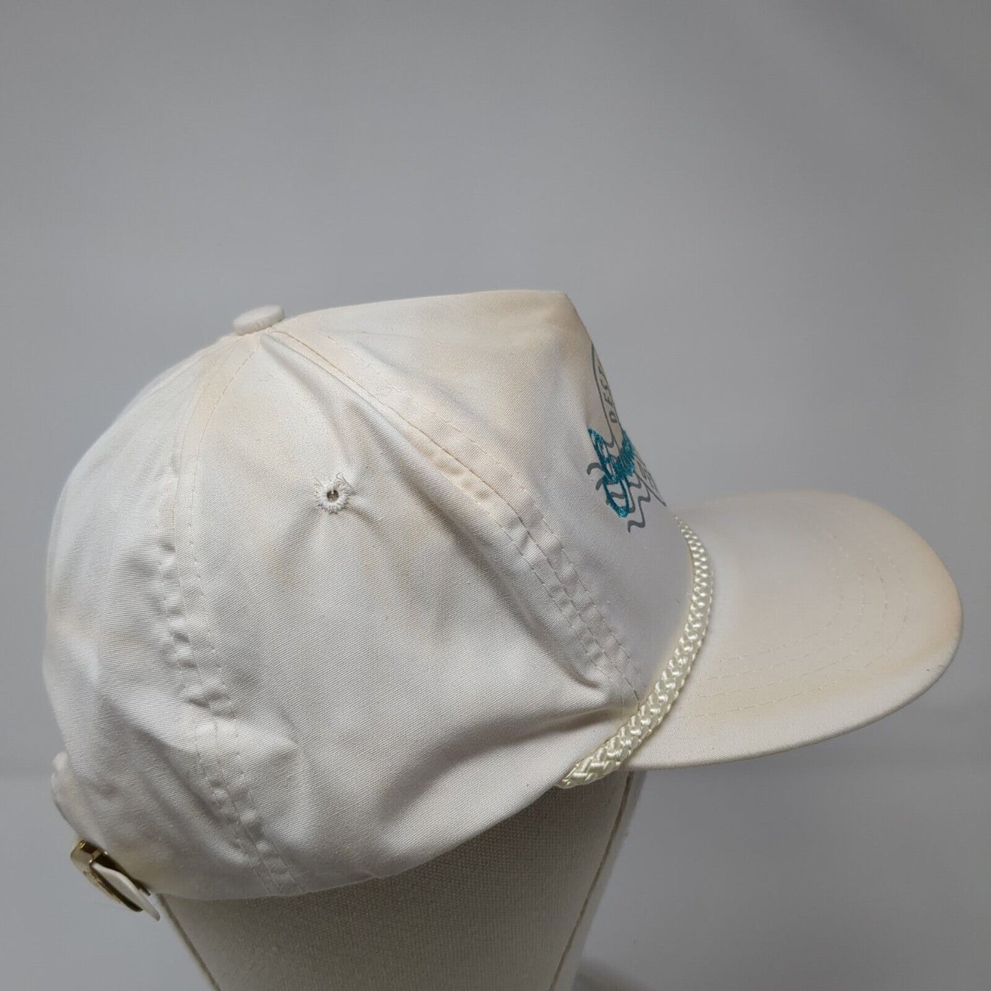 Grand Rapids Destination Slideback Rope Hat White One Size Adjustable